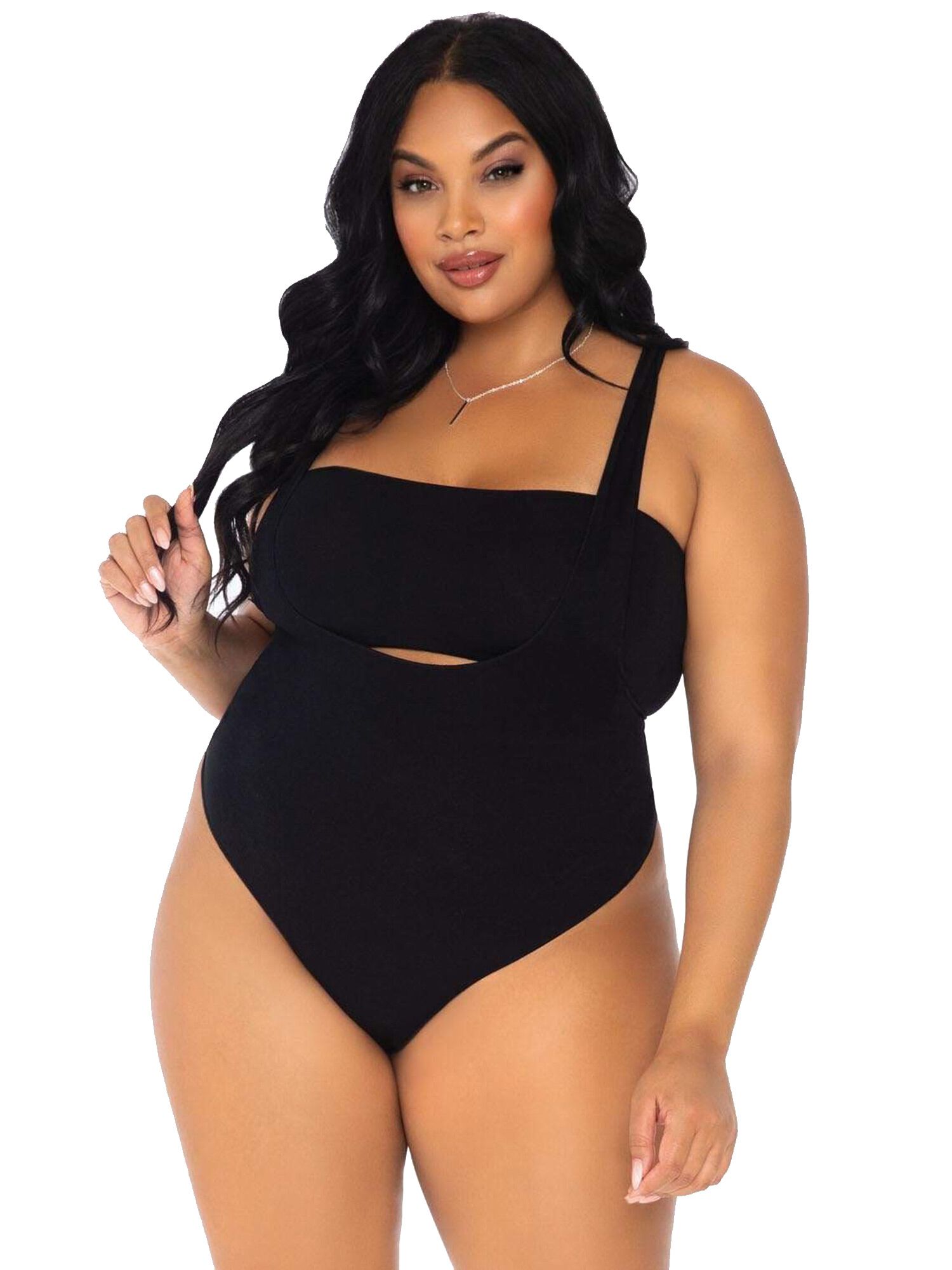 Suspender Bodysuit, , alternate image number 1