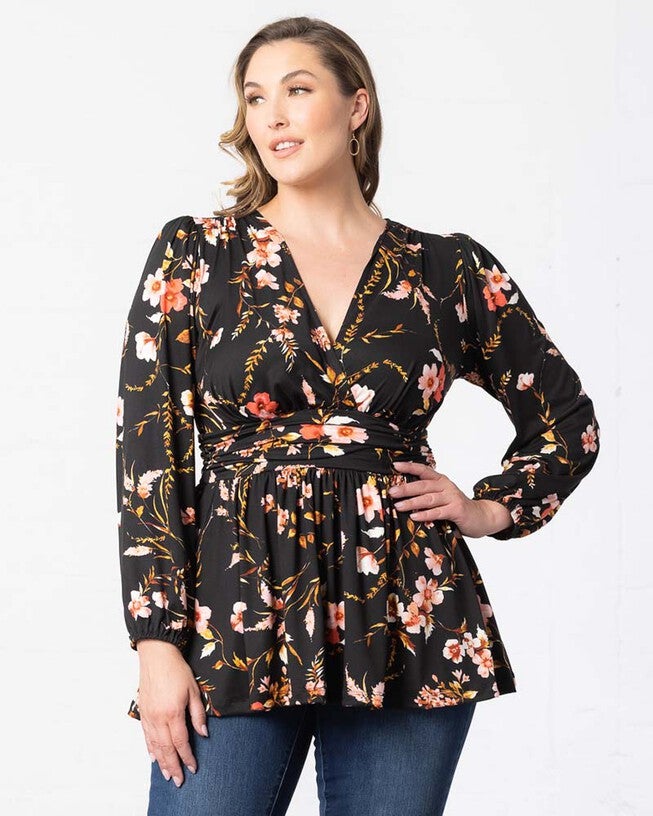 Leah Long Sleeve Tunic Top, , alternate image number null