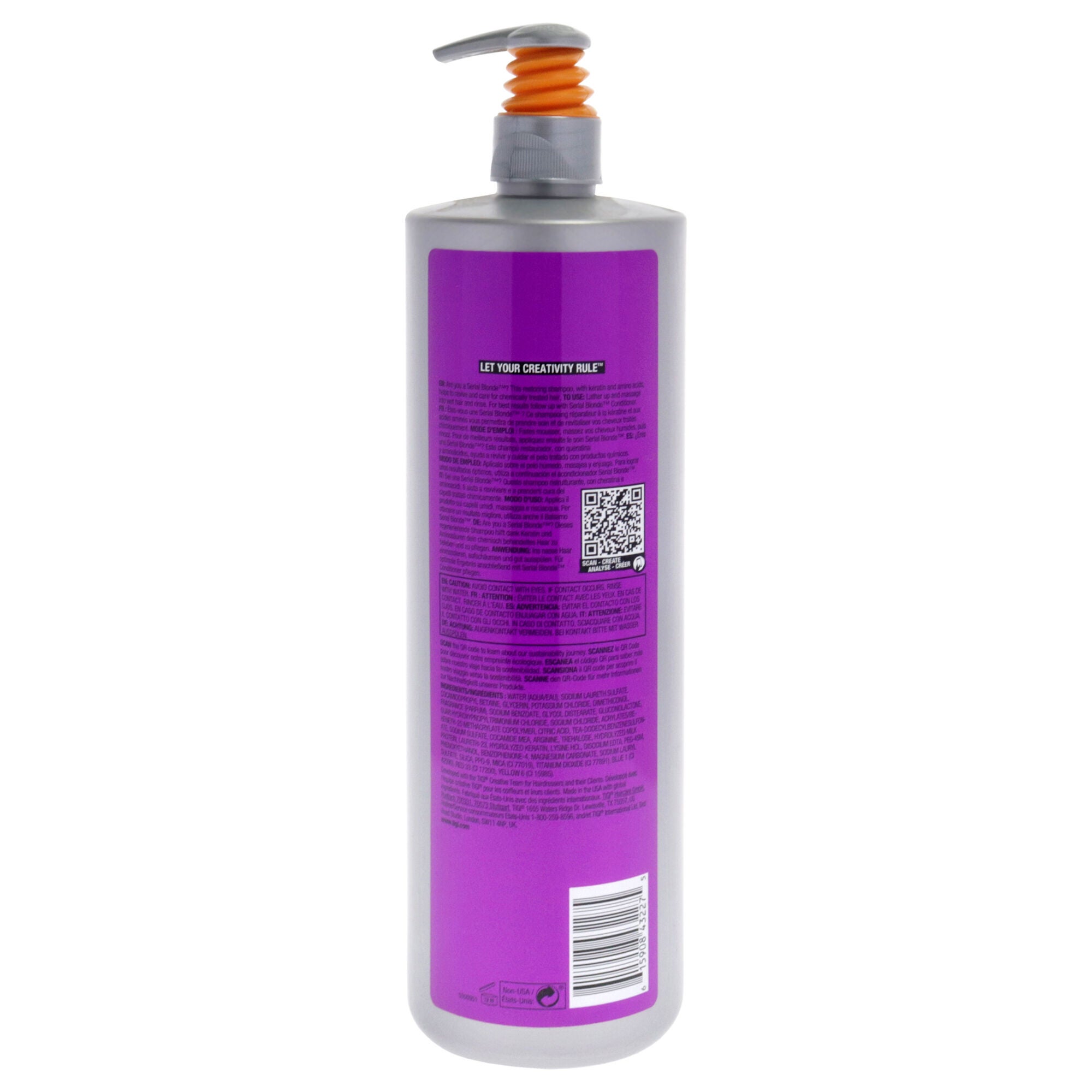 Bed Head Serial Blonde Shampoo by TIGI for Unisex - 32.8 oz Shampoo, See Description, alternate image number 1