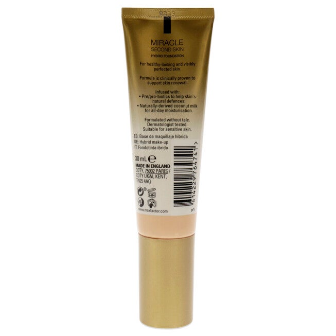 Miracle Second Skin Foundation SPF 20 - 01 Fair by Max Factor for Women - 1.01 oz Foundation, , alternate image number null