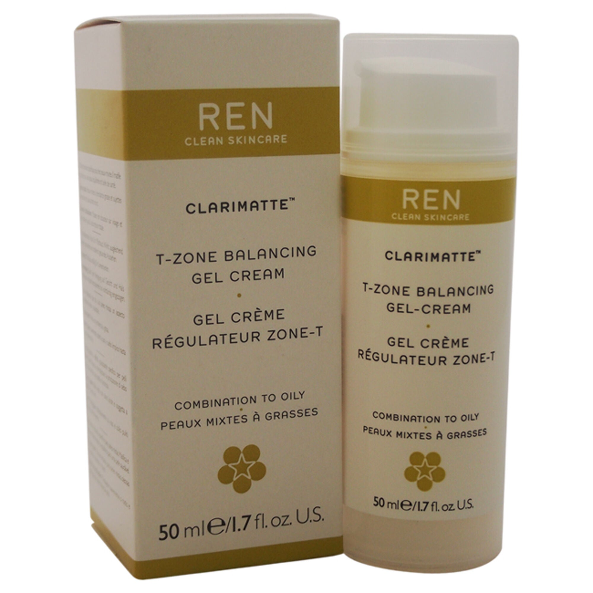 Clarimatte T-Zone Balancing Gel Cream - Combination To Oily Skin by REN for Unisex - 1.7 oz Cream, , alternate image number 5