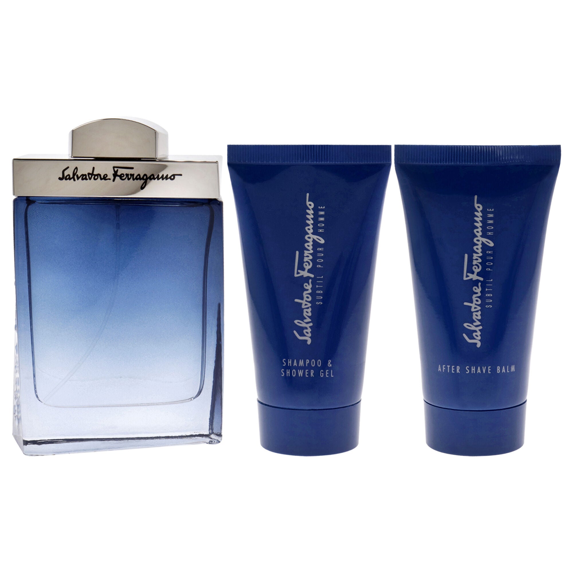 Subtil by Salvatore Ferragamo for Men - 3 Pc Gift Set 3.4oz EDT Spray, 2.5oz Shampoo and Shower Gel, 1.7oz After Shave Balm, See Description, alternate image number 4