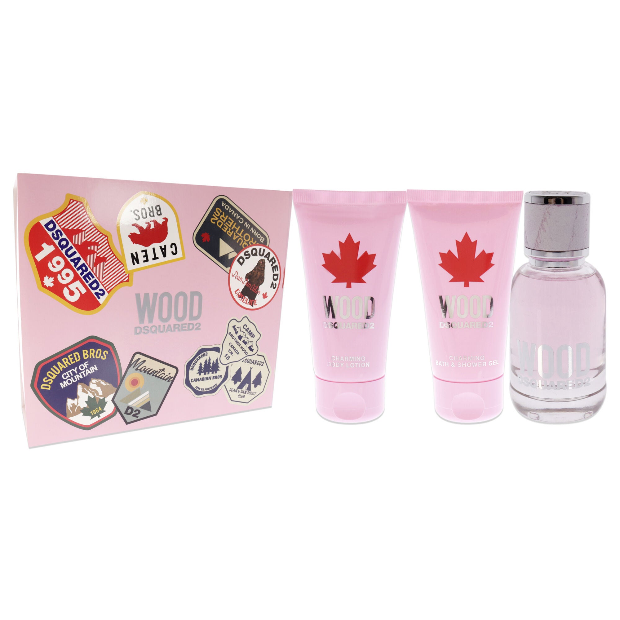 Wood by Dsquared2 for Women - 3 Pc Gift Set 1.7oz EDT Spray, 1.7oz Body Lotion, 1.7oz Bath and Shower Gel, See Description, alternate image number 1