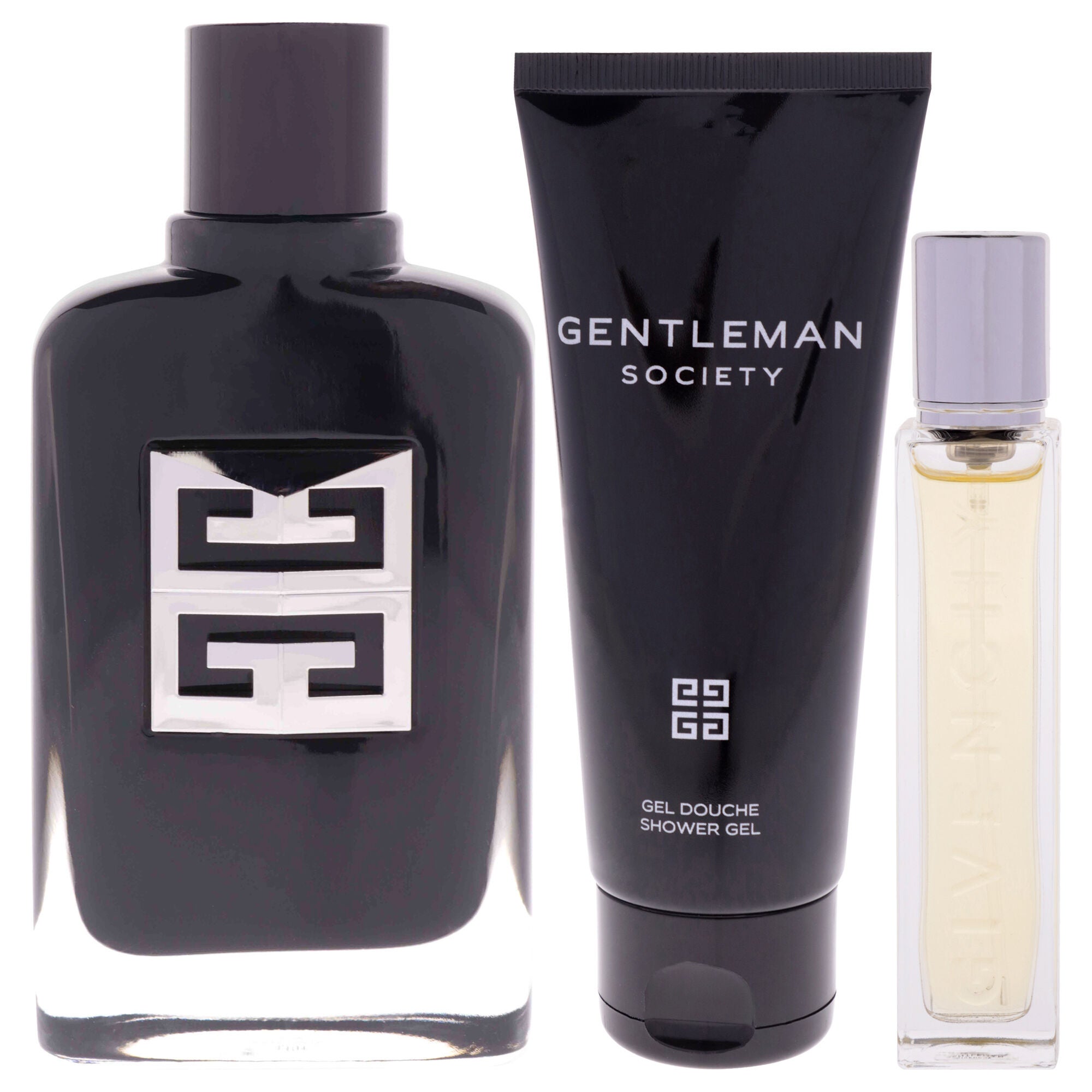 Gentleman Society by Givenchy for Men - 3 Pc Gift Set 3.3oz EDP Spray, 0.42oz EDP Spray, 2.5oz Shower Gel, Clear, alternate image number 1