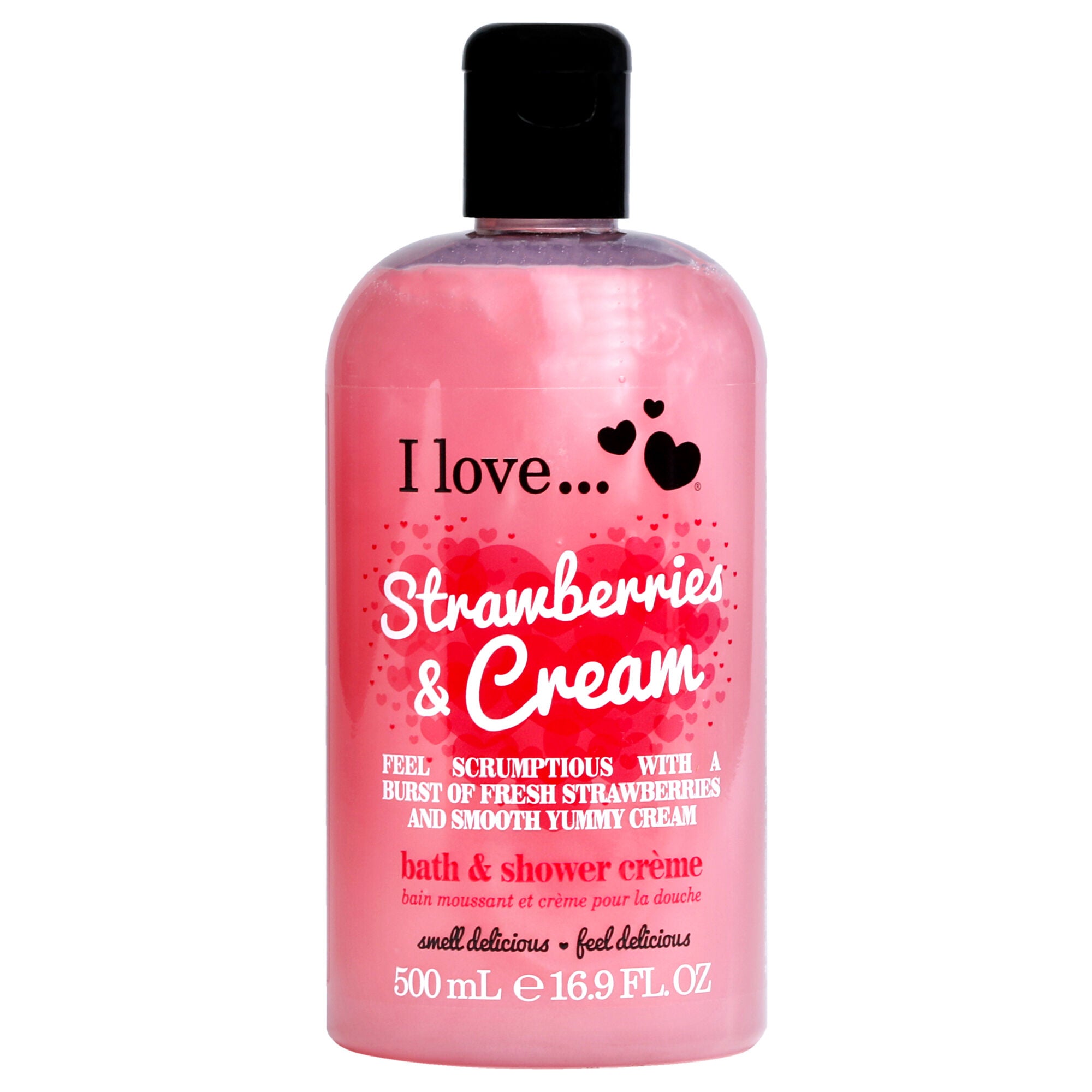 Bath and Shower Creme - Strawberries and Cream by I Love Cosmetics for Women - 16.9 oz Shower Cream, See Description, hi-res image number 0