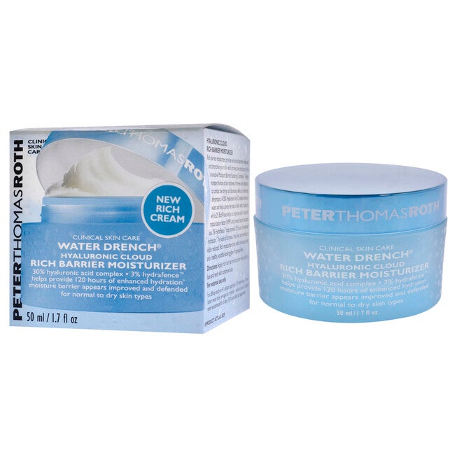 Water Drench Hyaluronic Cloud Rich Barrier Moisturizer by Peter Thomas Roth for Unisex - 1.7 oz Moisturizer, , alternate image number null