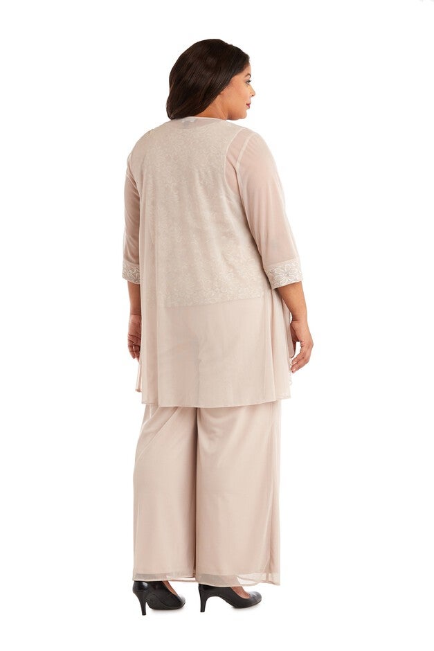 Three-Piece Pearl Detail Pant Set, , alternate image number 1