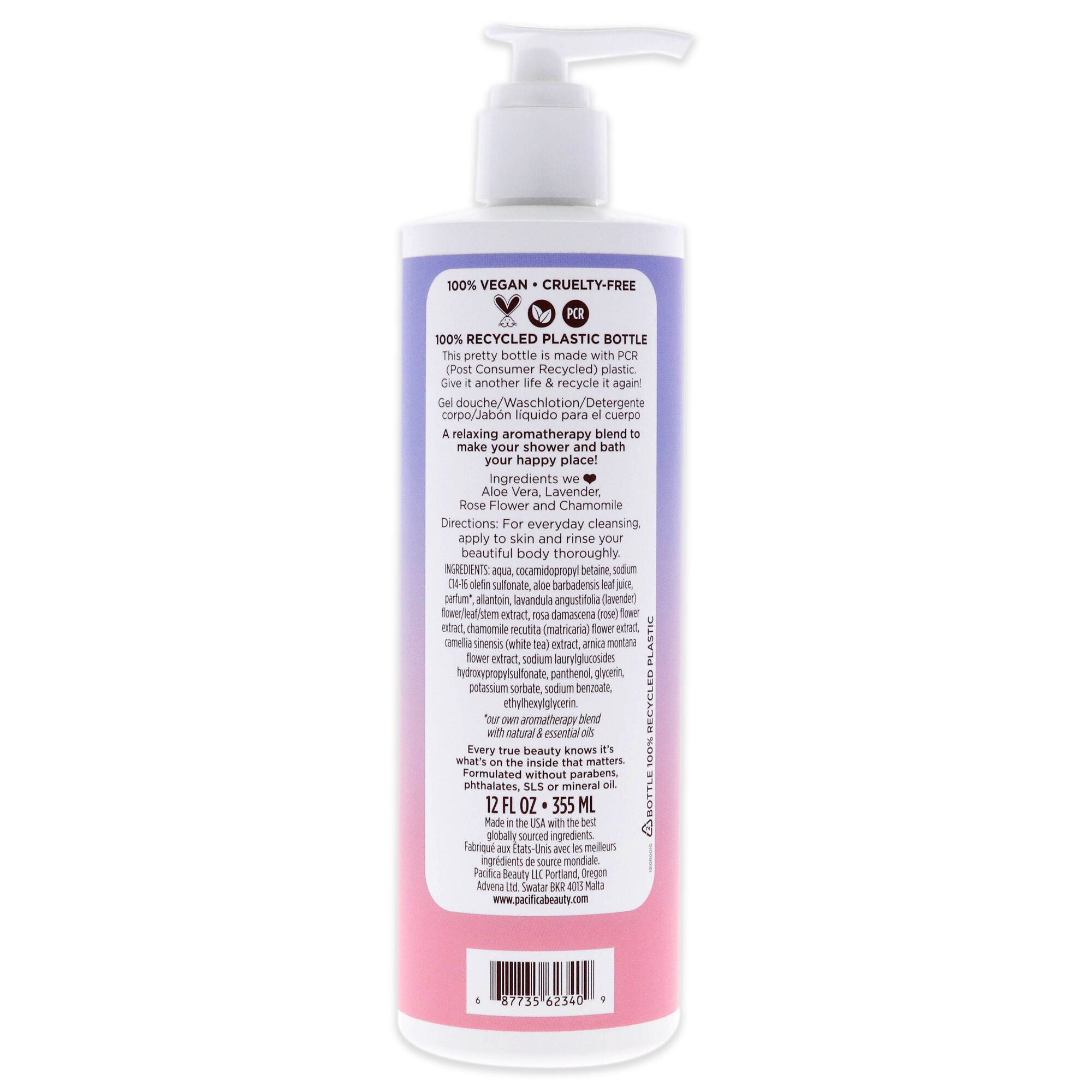 Body Wash - Lavender Moon by Pacifica for Women - 12 oz Body Wash, See Description, alternate image number 1