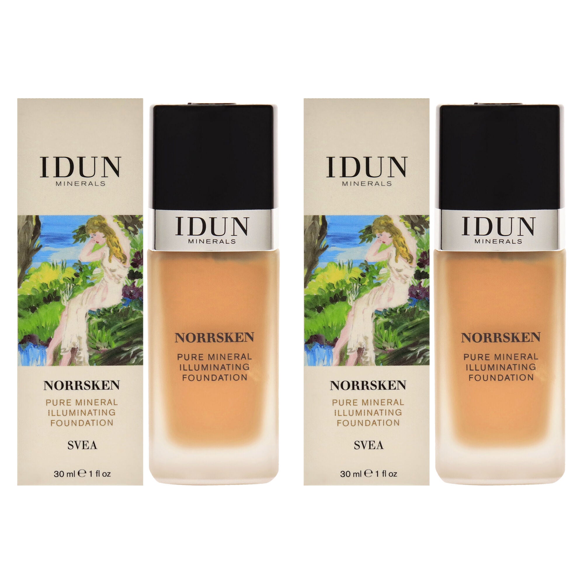 Norrsken Foundation - 209 Svea by Idun Minerals for Women - 1 oz Foundation - Pack of 2, See Description, hi-res image number 0