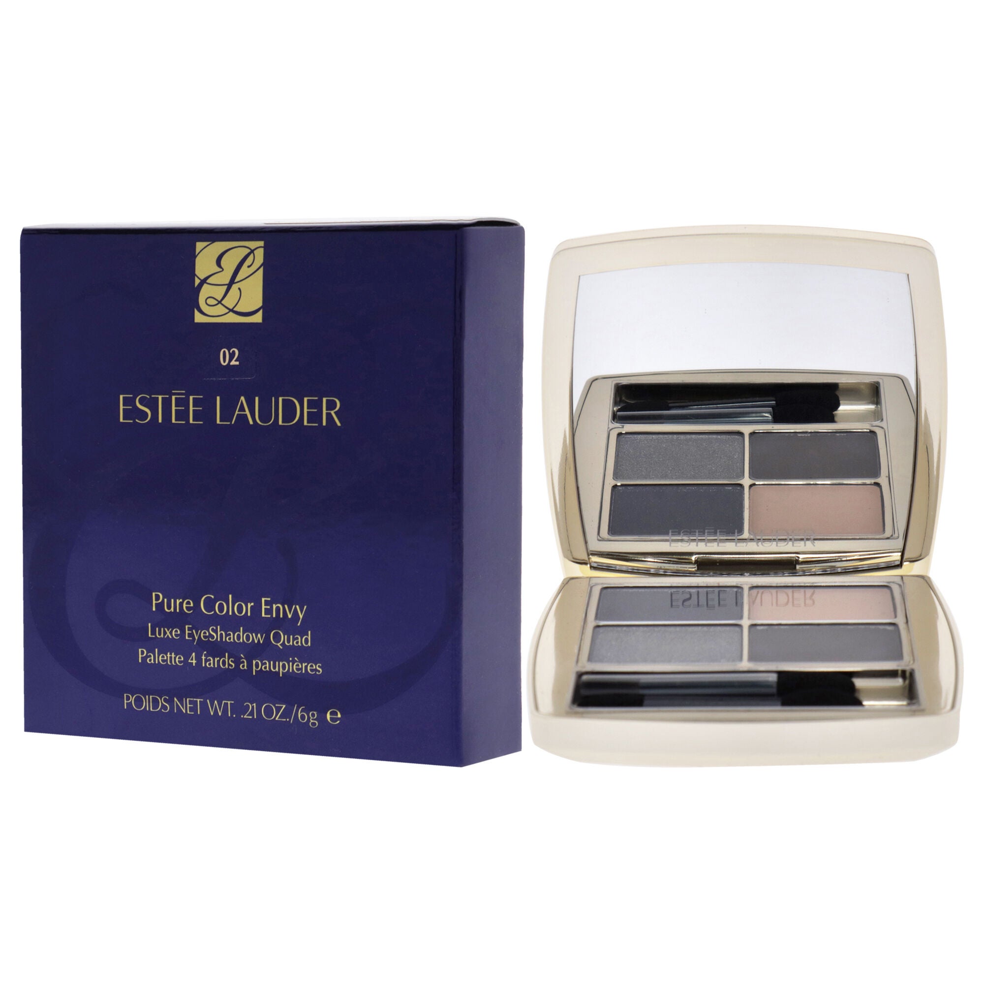 Pure Color Envy Luxe Eyeshadow Quad - 02 Indigo Night by Estee Lauder for Women - 0.28 oz Eye Shadow, , alternate image number 7