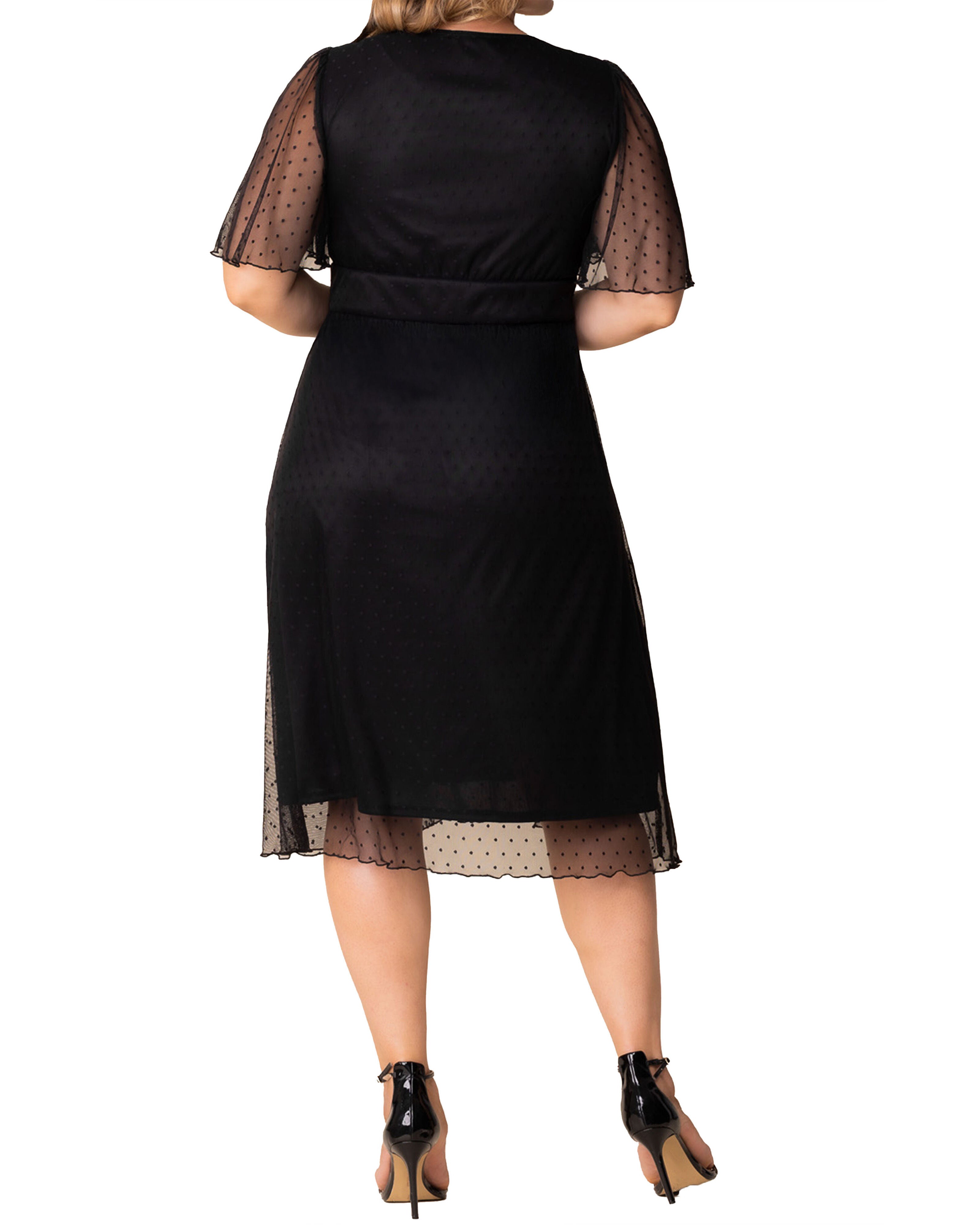 Margot Mesh Cocktail Dress, ONYX / Black, alternate image number 1