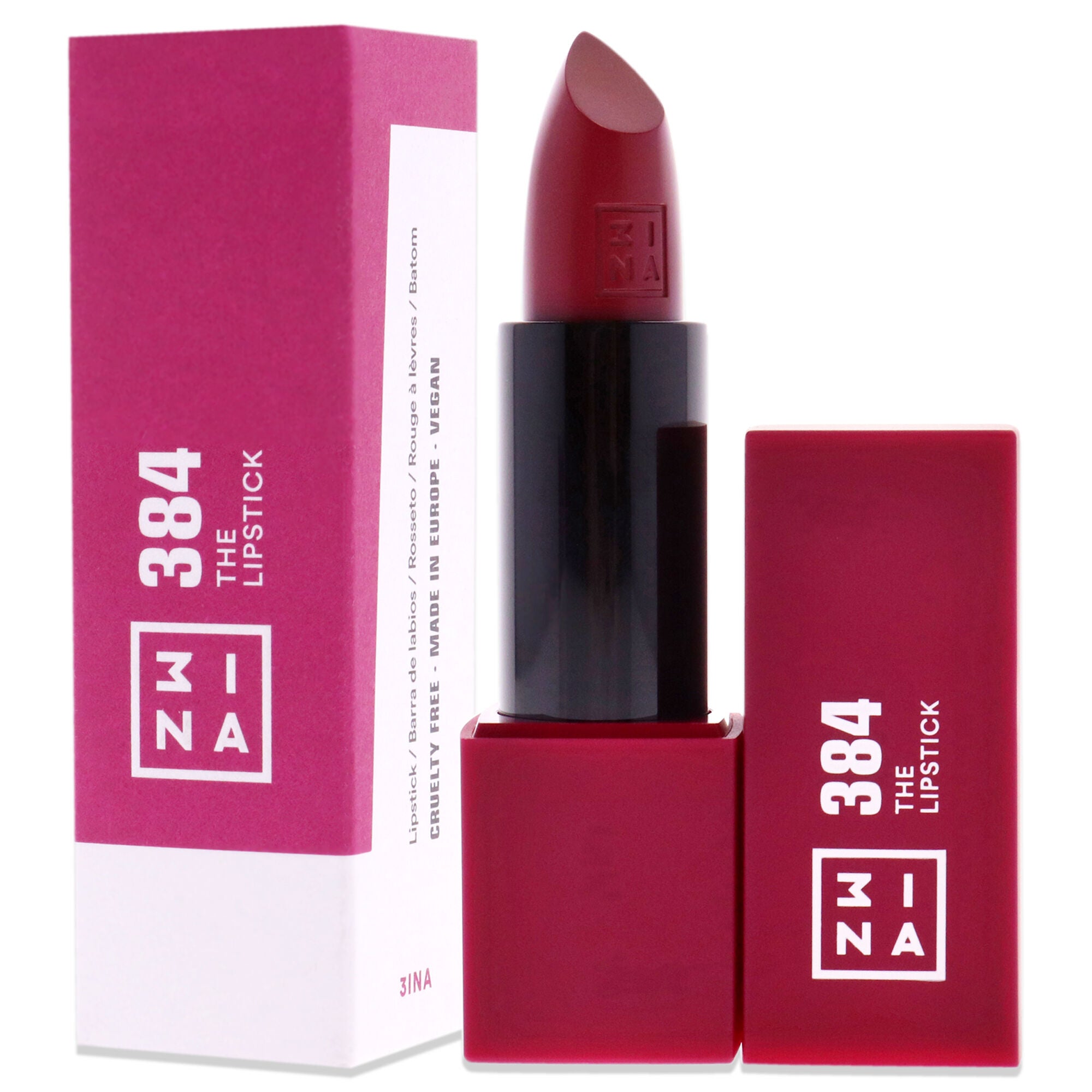 The Lipstick - 384 Dark Raspberry by 3INA for Women - 0.16 oz Lipstick, See Description, alternate image number 3