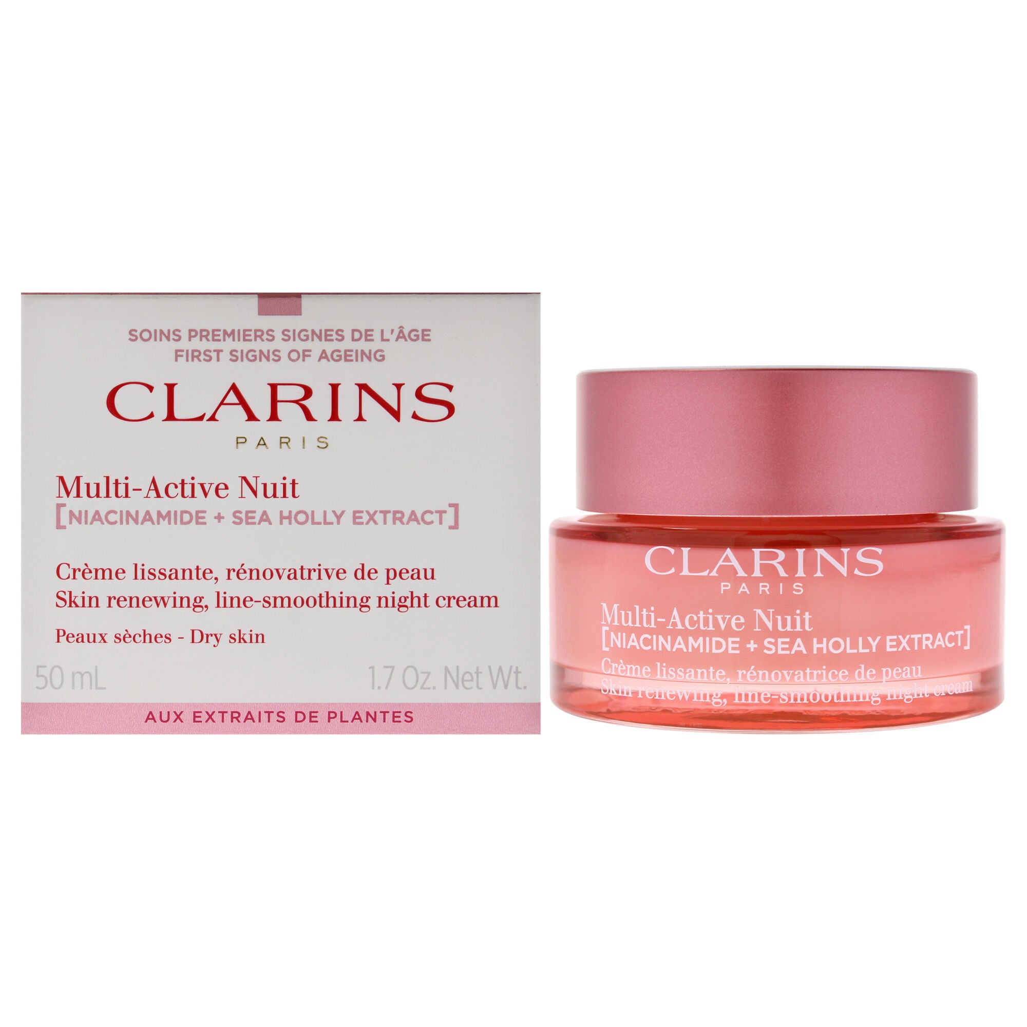 Multi-Active Night Cream - Normal to Dry Skin by Clarins for Unisex - 1.7 oz Cream, See Description, hi-res image number 0