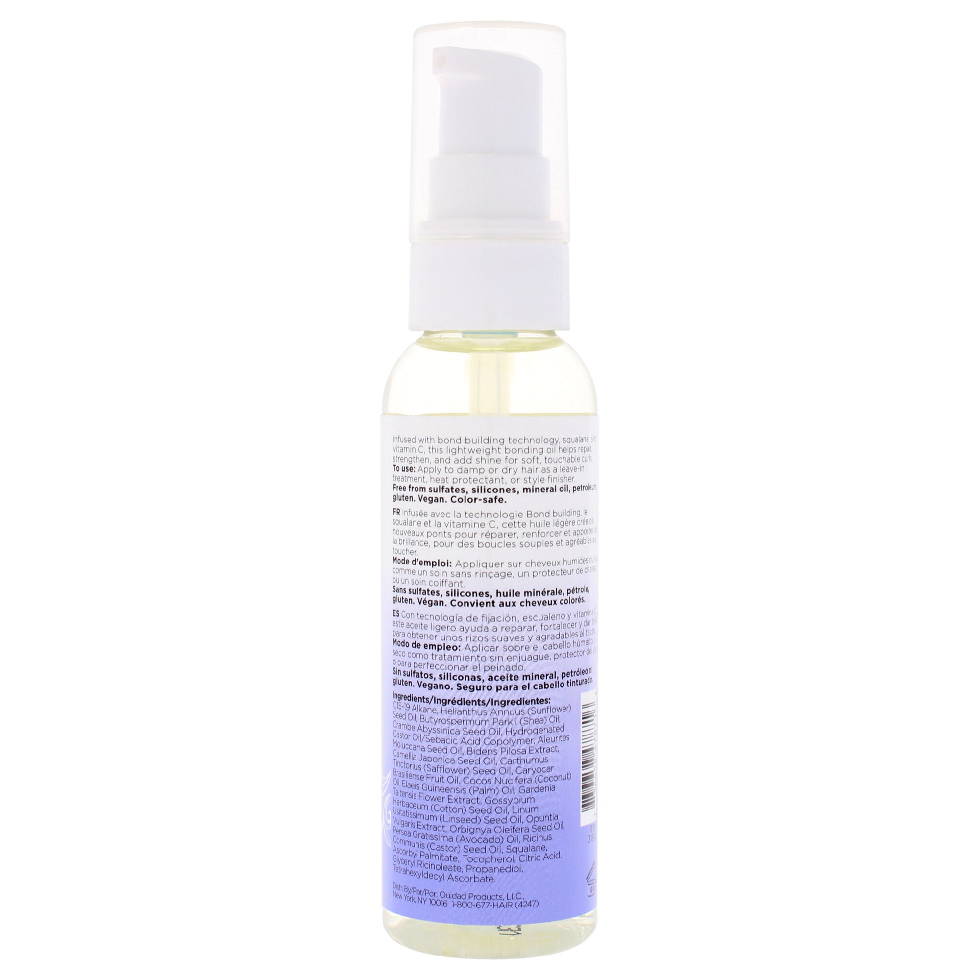 Unbreakable Bonds Weightless Bonding Oil by Ouidad for Unisex - 2 oz Oil, Clear, alternate image number 1