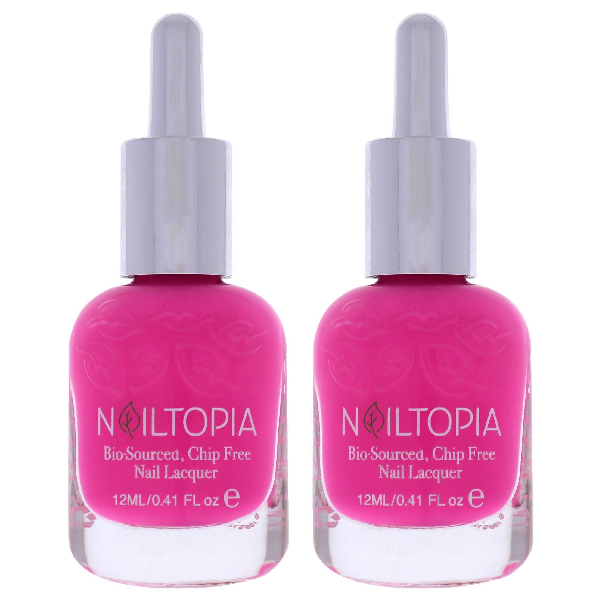 Bio-Sourced Chip Free Nail Lacquer - Bird of Paradise by Nailtopia for Women - 0.41 oz Nail Polish - Pack of 2, See Description, hi-res image number 0