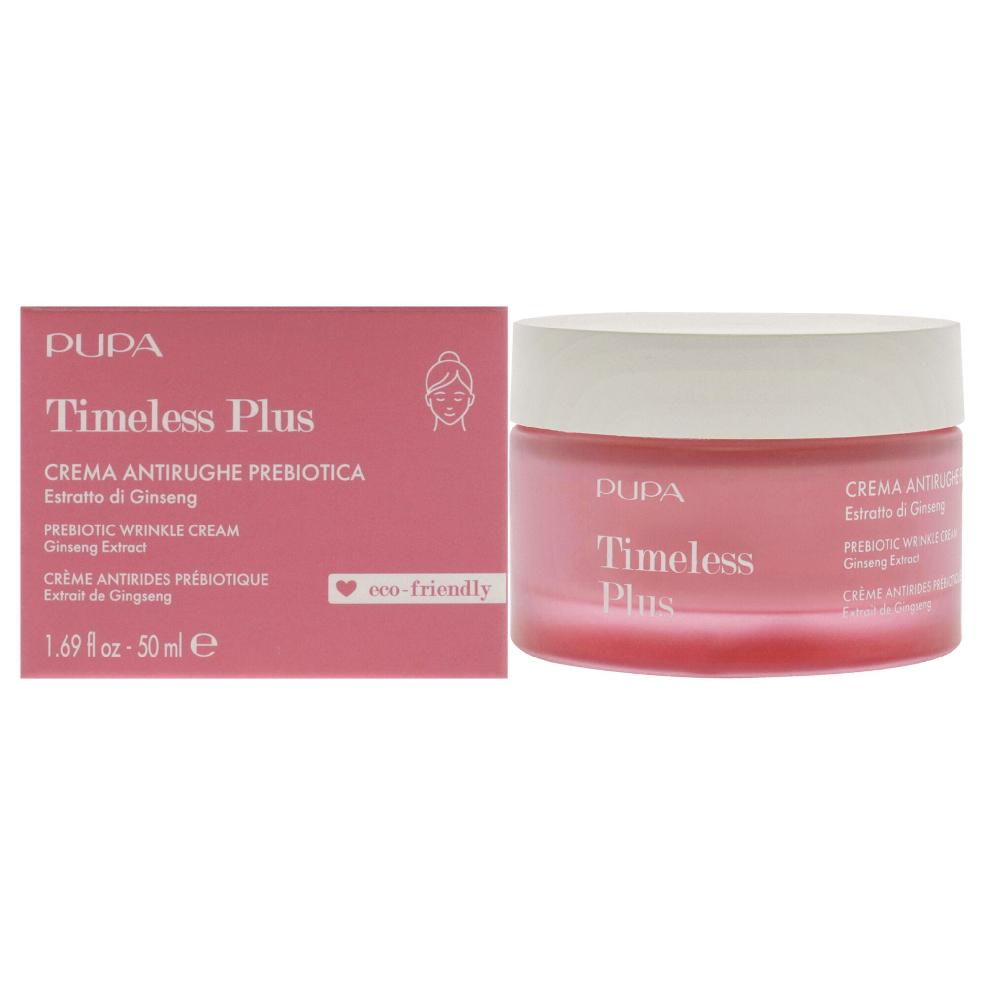 Timeless Plus Prebiotic Wrinkle Cream by Pupa Milano for Women - 1.69 oz Cream, See Description, hi-res image number 0