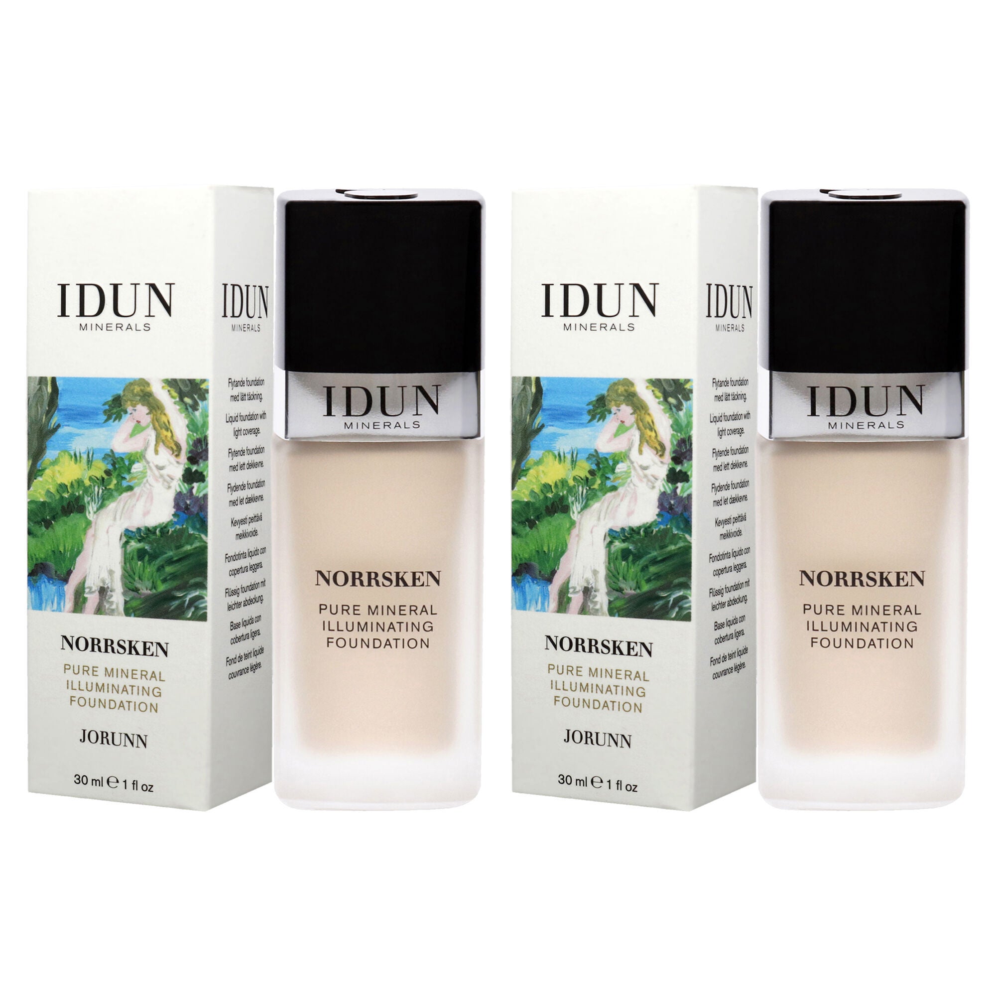 Norrsken Foundation - 201 Jorunn by Idun Minerals for Women - 1 oz Foundation - Pack of 2, , alternate image number 7