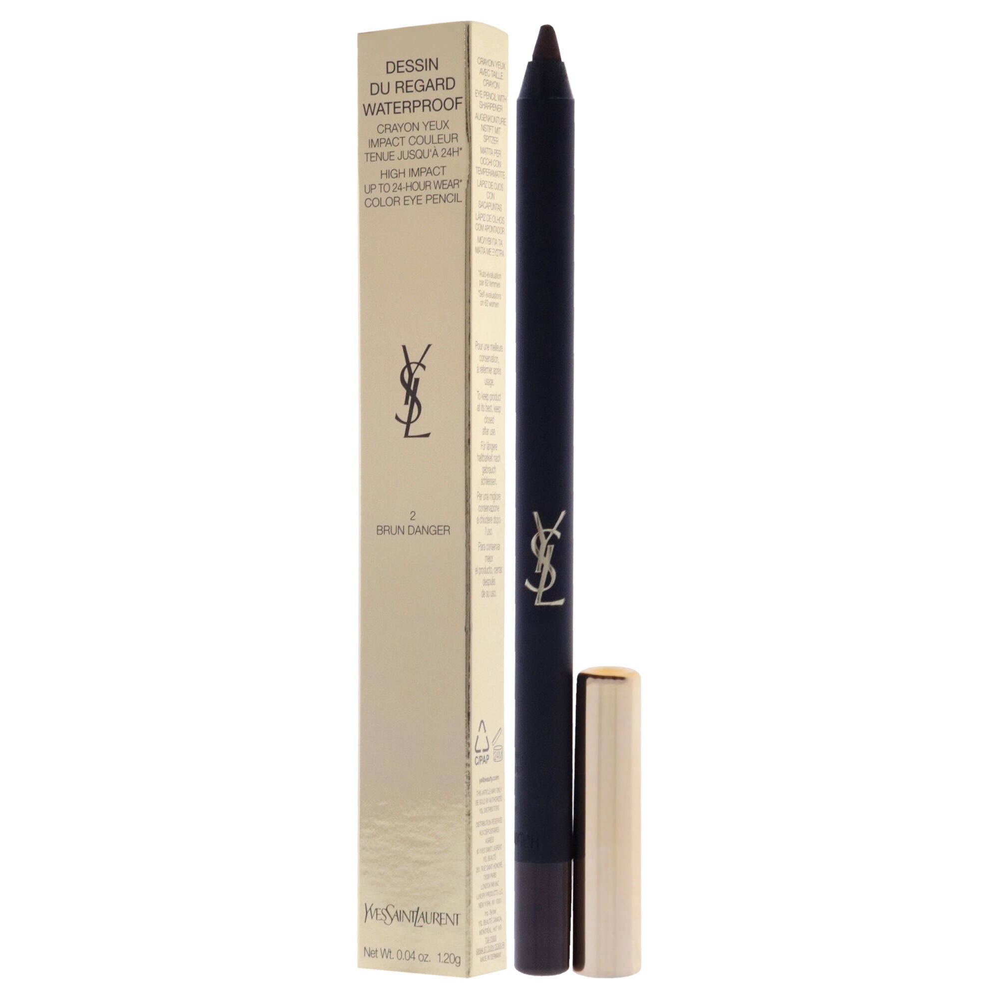 Dessin Du Regard Waterproof Eye Pencil - 2 Brun Danger by Yves Saint Laurent for Women - 0.04 oz Eye Pencil, , alternate image number 7