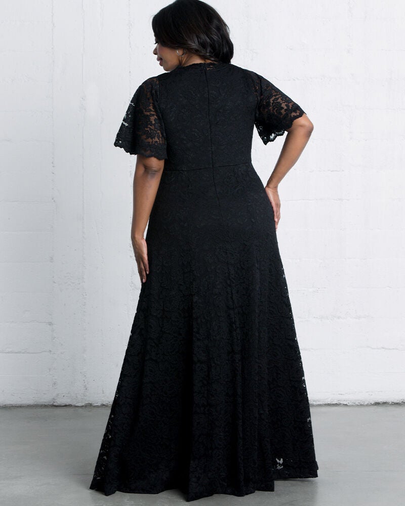Symphony Lace Evening Gown, Onyx, alternate image number 1