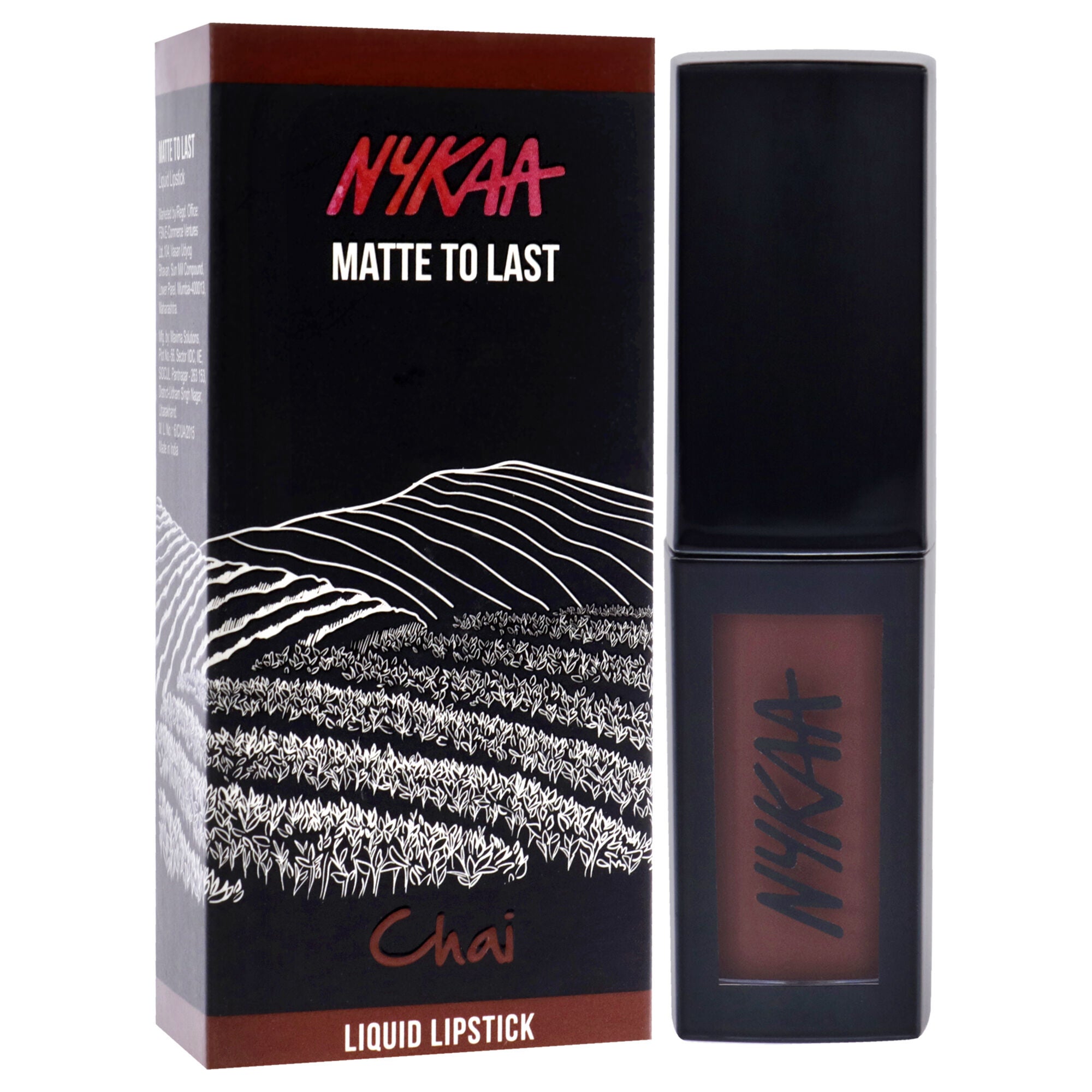 Matte to Last Liquid Lipstick - 18 Chai by Nykaa Cosmetics for Women - 0.16 oz Lipstick, See Description, alternate image number 1