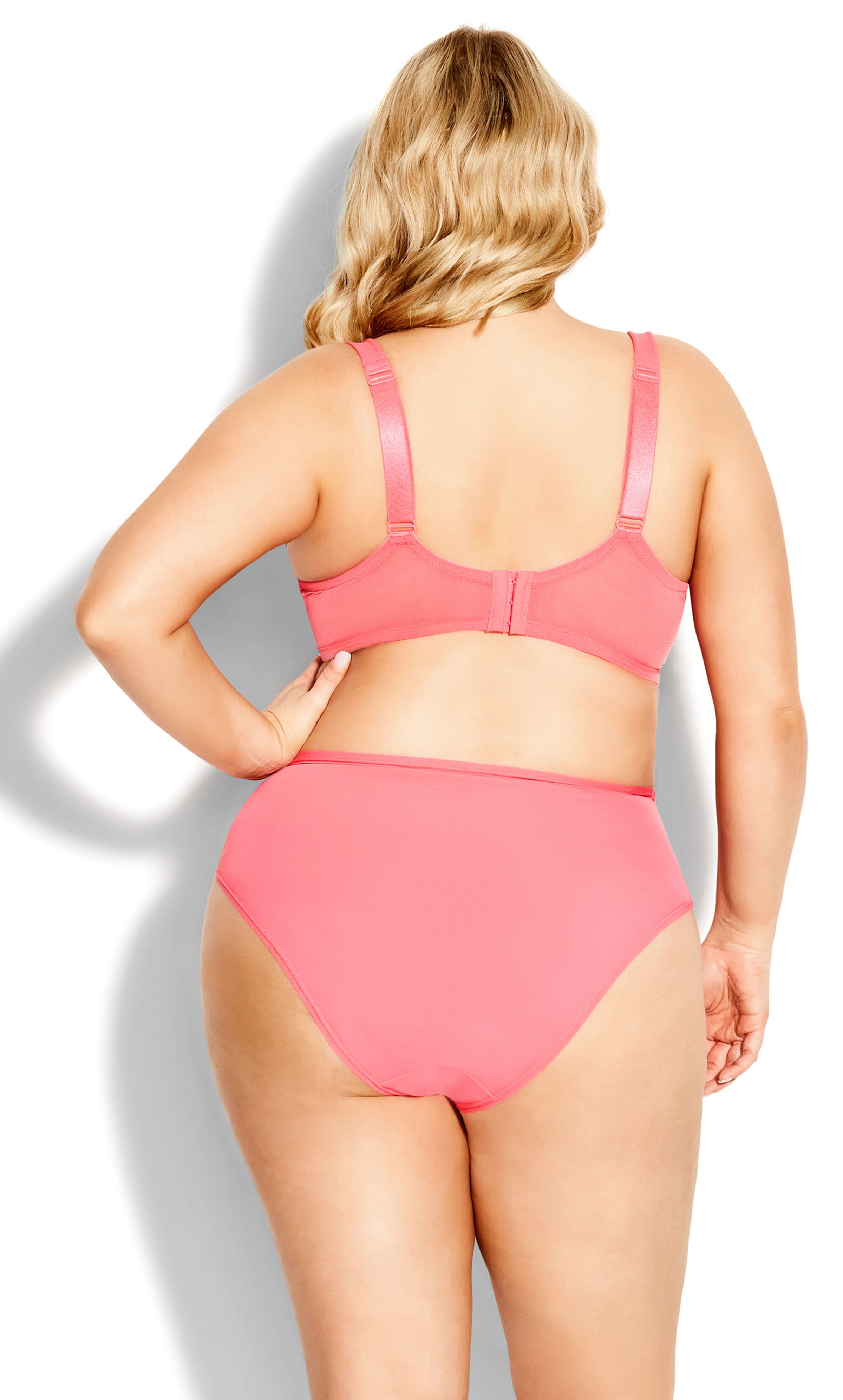 Fashion Microfiber Hi Cut Brief - tea rose, , alternate image number 1