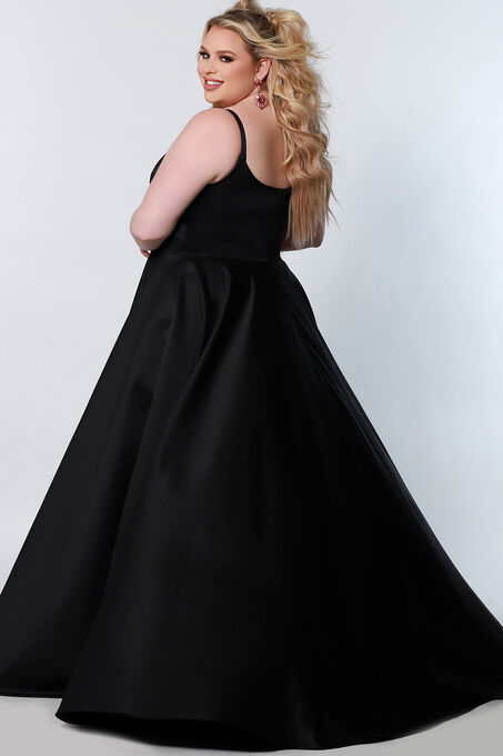 One More Dance Formal Dress A-line Satin Dress Black 14, , alternate image number null