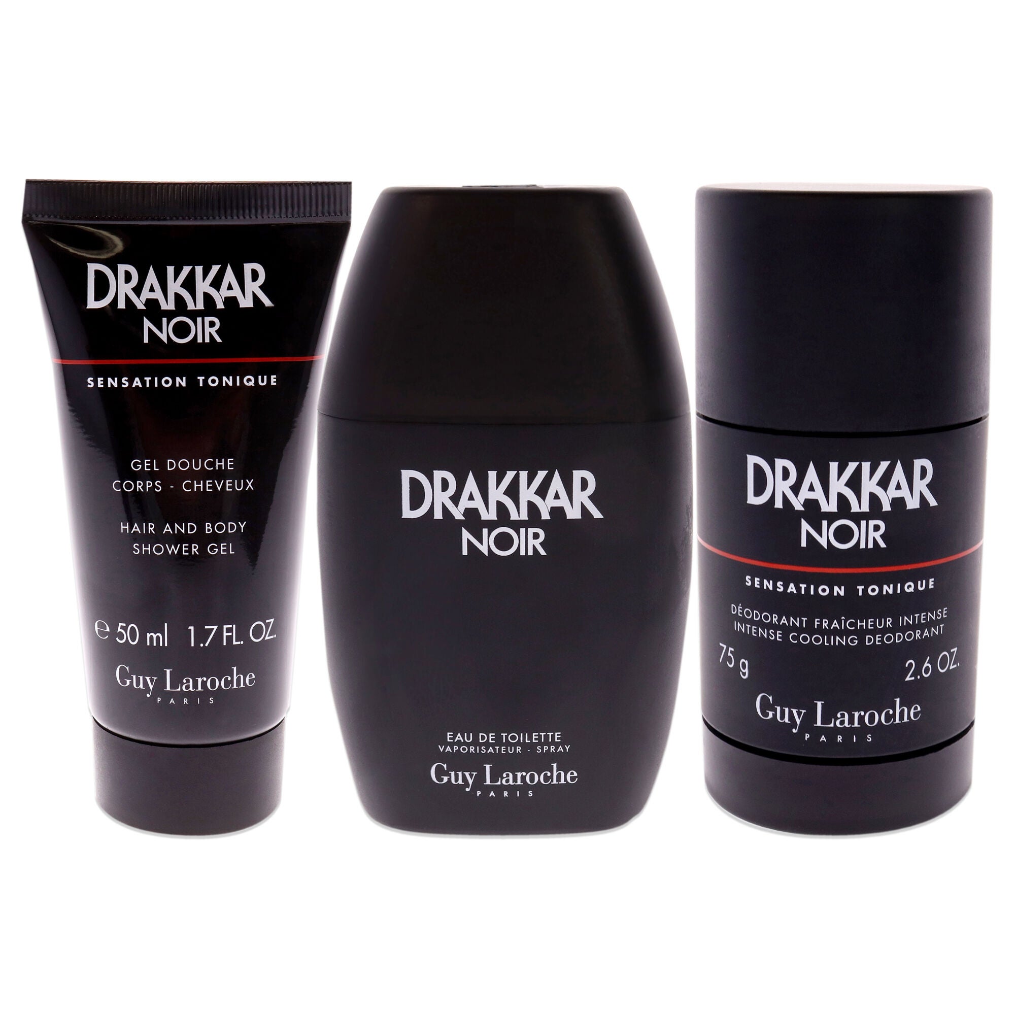 Drakkar Noir by Guy Laroche for Men - 3 Pc Gift Set 2021 - 3.4oz EDT Spray, 2.6oz Deodorant Stick, 1.7oz Shower Gel, , alternate image number 6