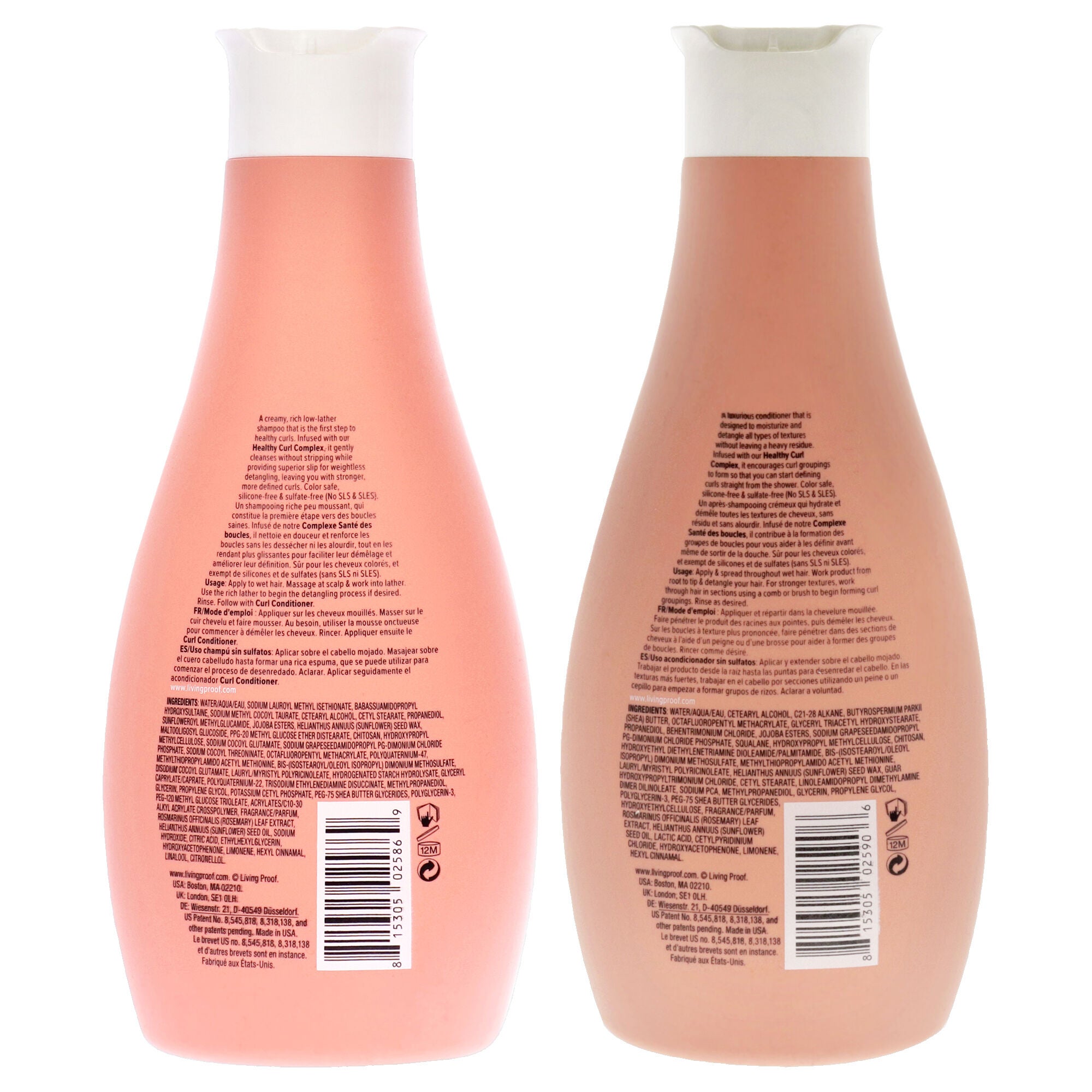 Living Proof Kit by Living Proof for Unisex - 2 Pc Kit 12oz Curl Conditioner, 12oz Curl Shampoo, White, alternate image number 2