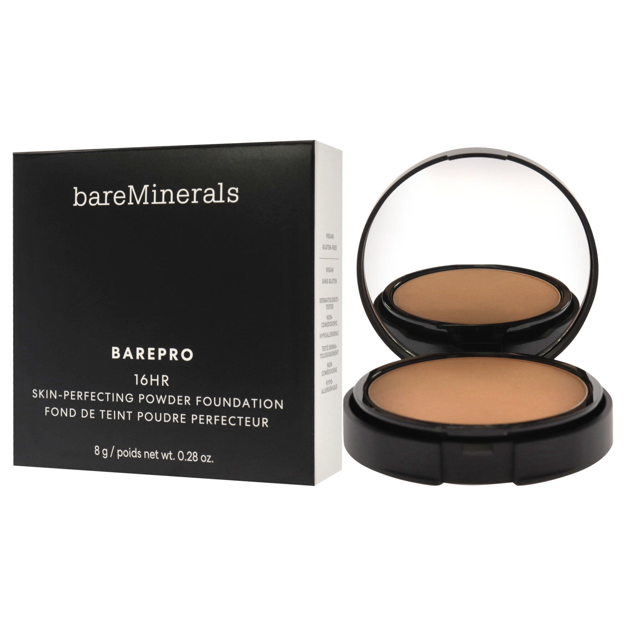 Barepro 16HR Skin Perfecting Powder Foundation - 40 Medium Deep Cool by bareMinerals for Women - 0.28 oz Foundation, , alternate image number 8