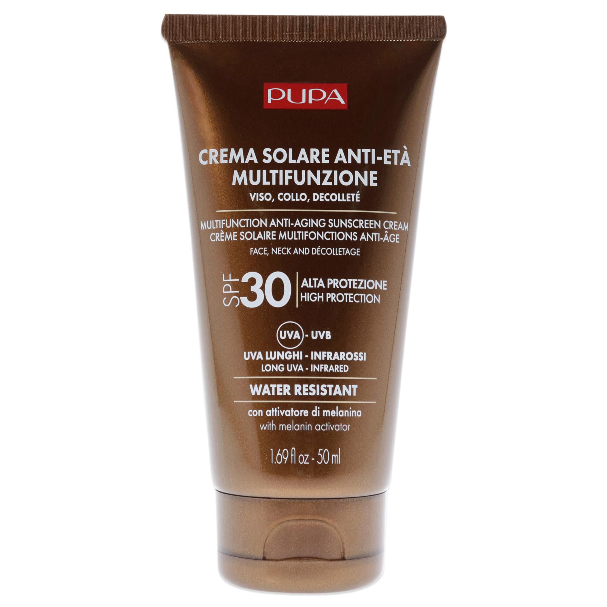 Multifunction Anti-Aging Water Resistant Sunscreen for Face SPF 30 by Pupa Milano for Unisex - 1.69 oz Cream, See Description, alternate image number 4