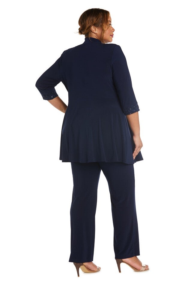 Faux Trouser Set with Lace and Sequin Detailing, , alternate image number null
