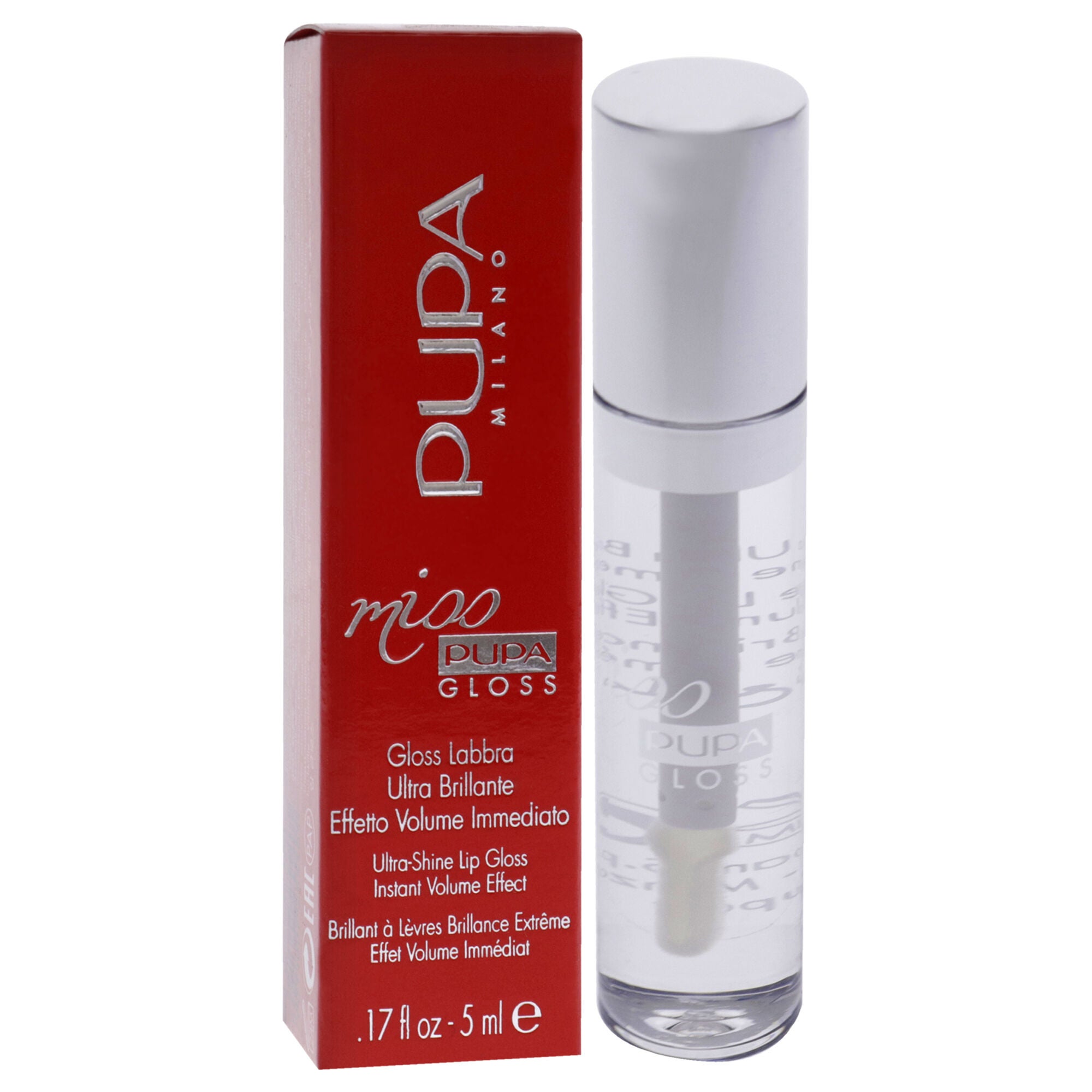 Miss Pupa Gloss Ultra-Shine Lip Gloss - 100 Crystal Glass by Pupa Milano for Women - 0.17 oz Lip Gloss, , alternate image number 6