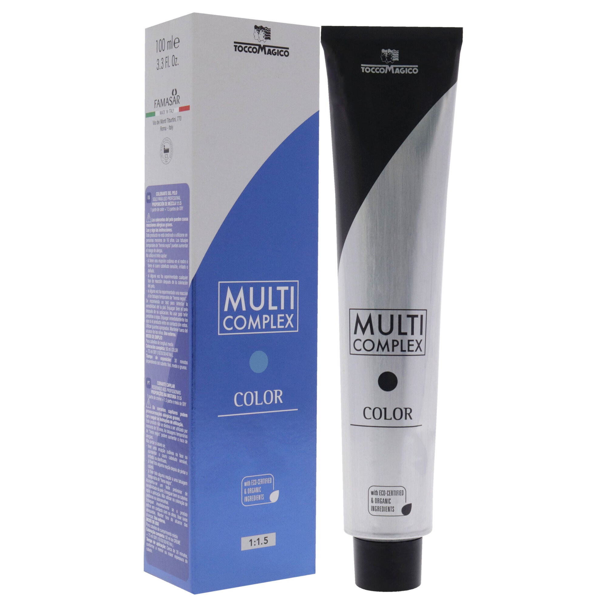 Multi Complex Permanet Hair Color - 4 Chesnut by Tocco Magico for Unisex - 3.38 oz Hair Color, See Description, alternate image number 1