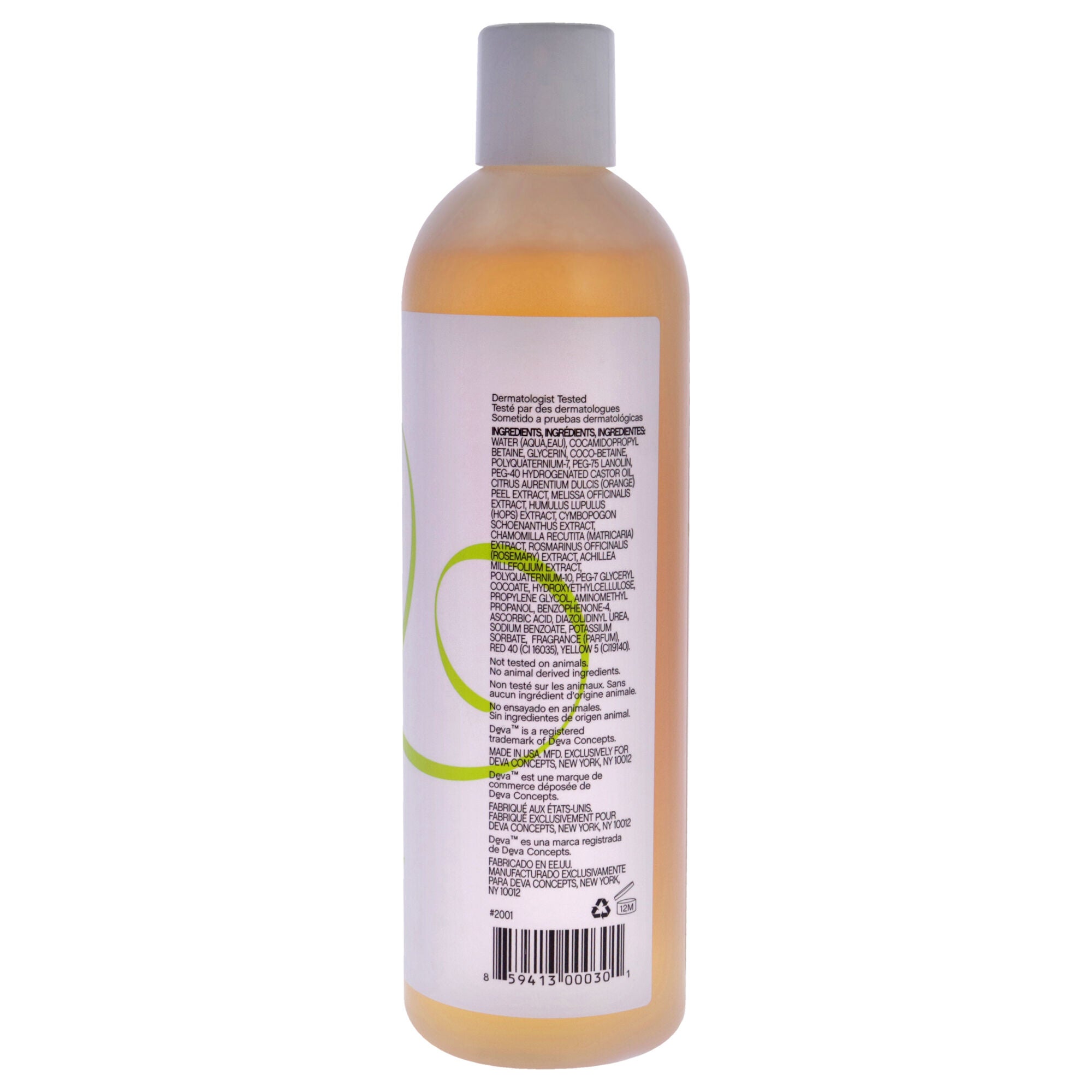 DevaCare Low-Poo No-Fade Mild Lather Cleanser by DevaCurl for Unisex - 12 oz Cleanser, , alternate image number 5