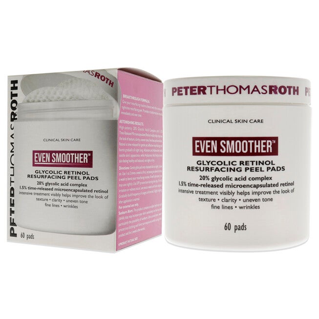 Even Smoother Glycolic Retinol Resurfacing Peel Pads by Peter Thomas Roth for Women - 60 Pads Treatment, , alternate image number null