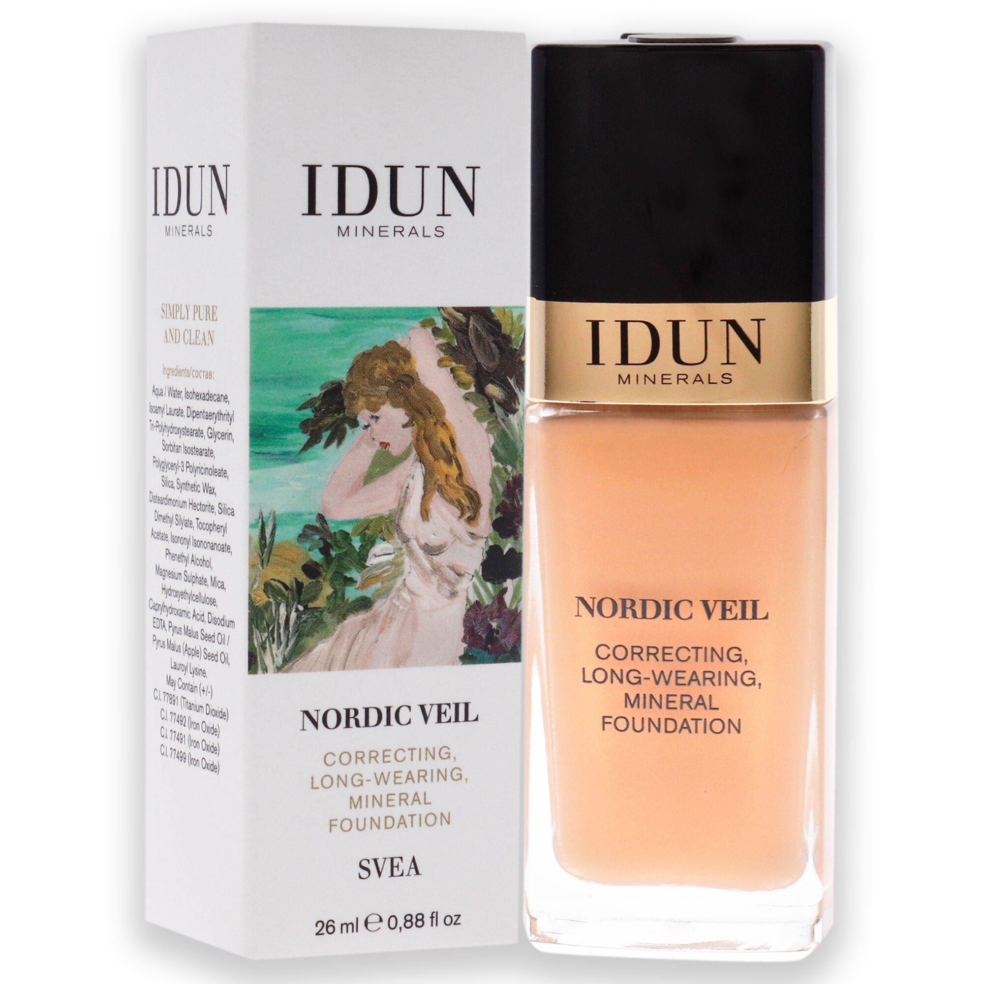 Nordic Veil Foundation - 309 Svea by Idun Minerals for Women - 0.88 oz Foundation, See Description, alternate image number 1