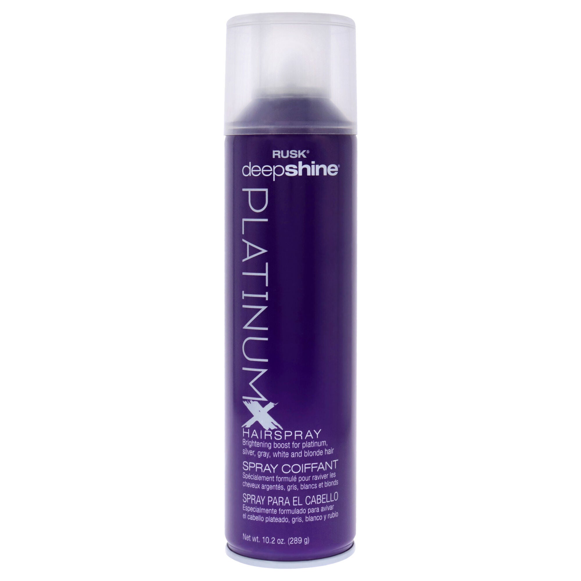 Deepshine PlatinumX Hair Spray by Rusk for Unisex - 10.2 oz Hair Spray, See Description, hi-res image number 0