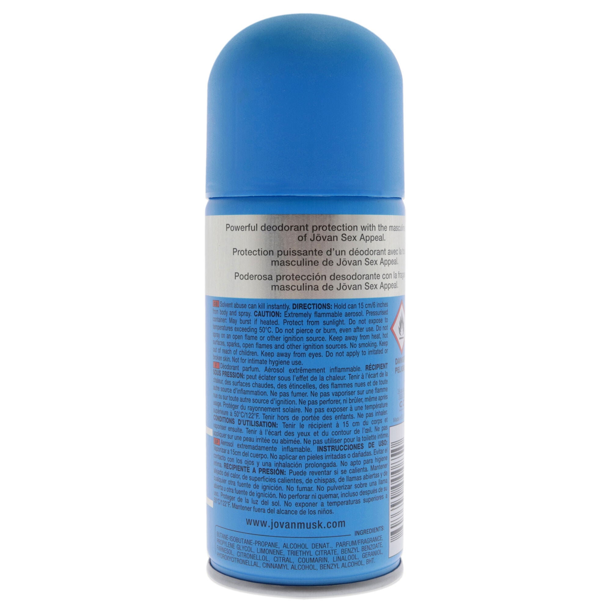 Jovan Sex Appeal by Jovan for Men - 5 oz Deodorant Spray, See Description, alternate image number 2