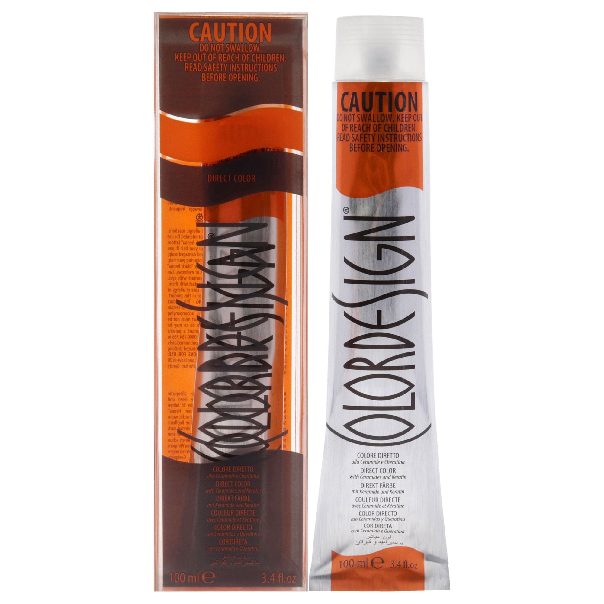 Direct Permanent Hair Color - 1 Black by ColorDesign for Unisex - 3.4 oz Hair Color, See Description, hi-res image number 0