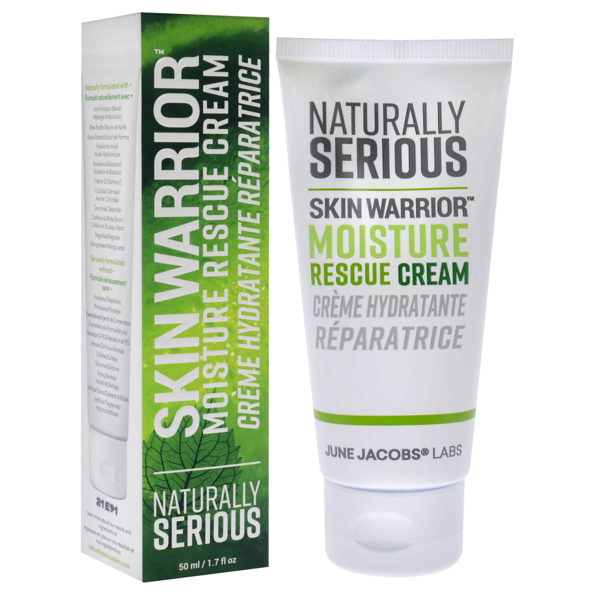 Skin Warrior Moisture Rescue Cream by Naturally Serious for Unisex - 1.7 oz Cream, See Description, alternate image number 2