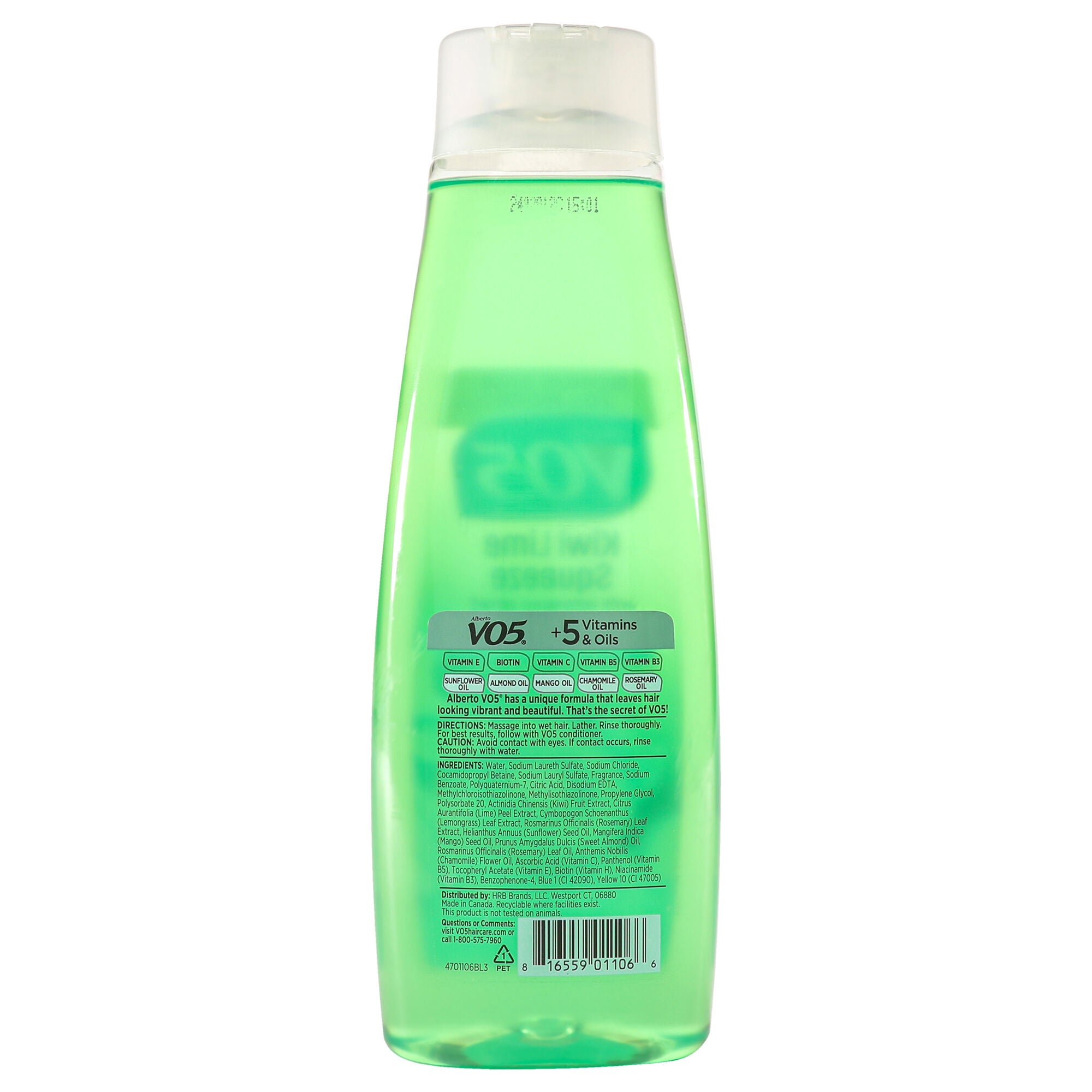Clarifying Kiwi Lime Squeeze Shampoo by Alberto VO5 for Unisex - 15 oz Shampoo, See Description, alternate image number 2