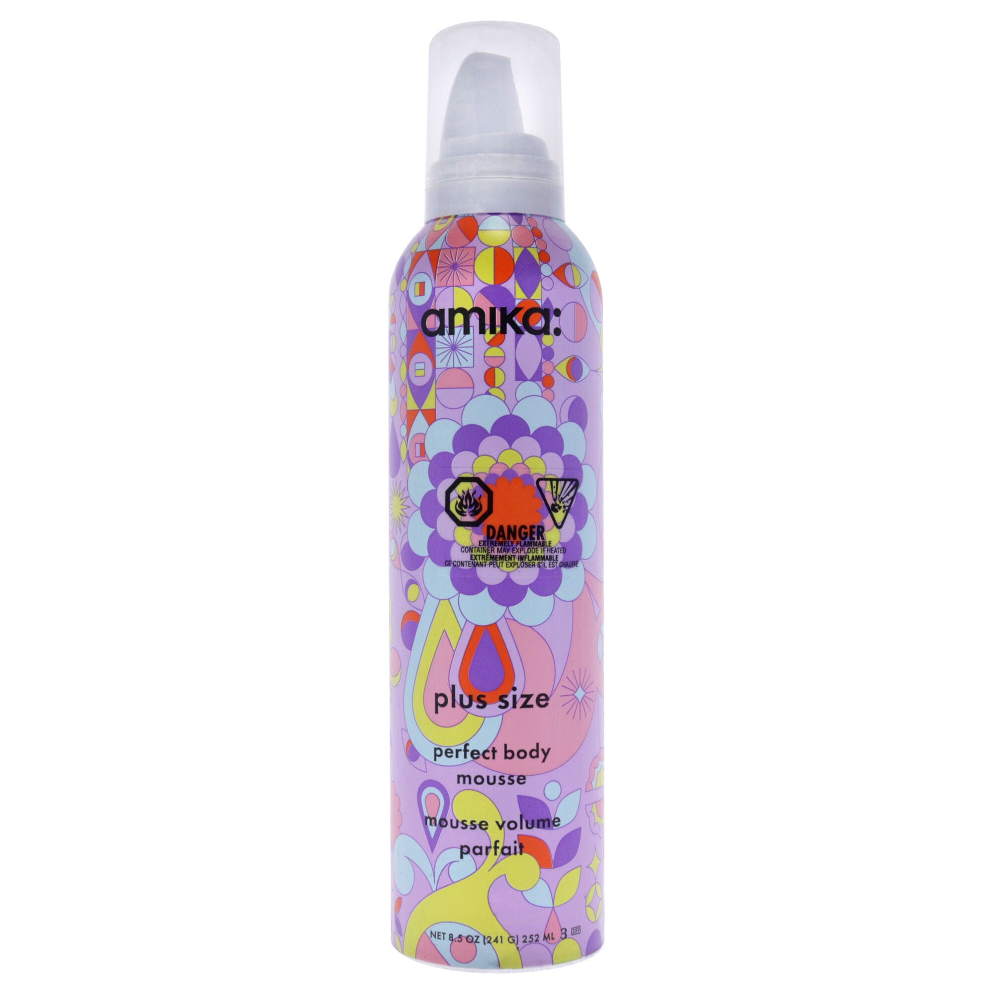 Plus Size Perfect Body Mousse by Amika for Unisex - 8.5 oz Mousse, See Description, hi-res image number 0
