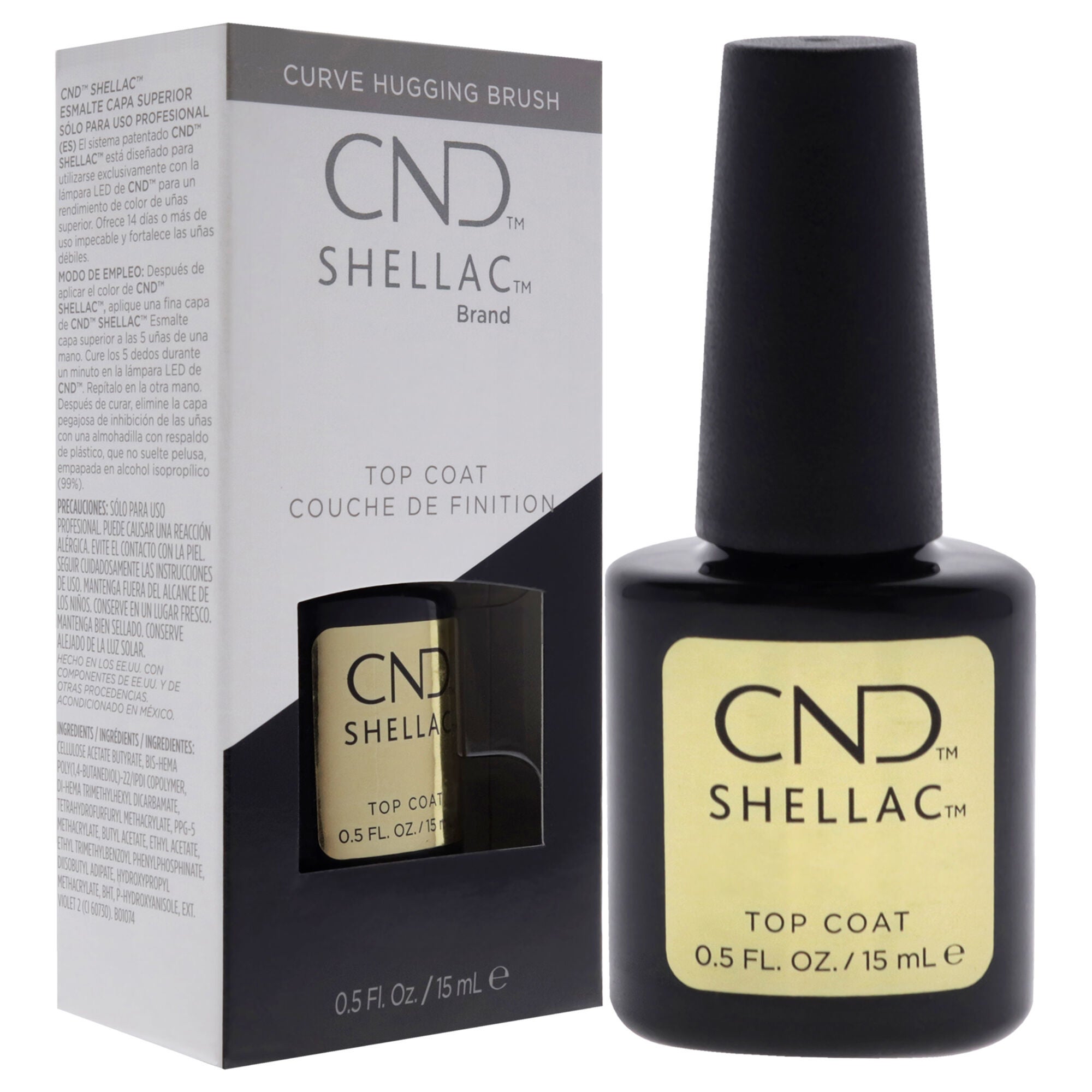 Shellac Nail Color - Original Top Coat by CND for Women - 0.5 oz Nail Polish, See Description, alternate image number 2