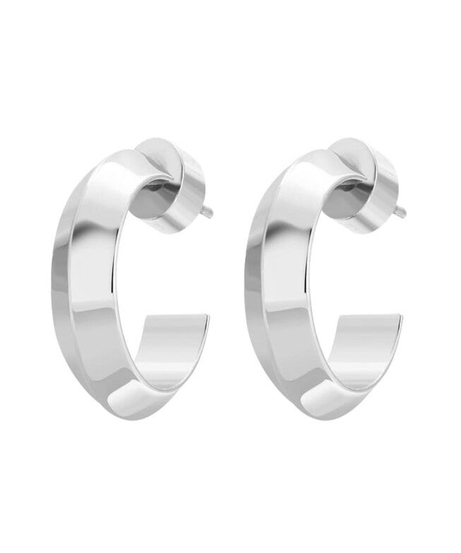 Mini Peak Hoops Silver, Silver / Silver, hi-res image number 0