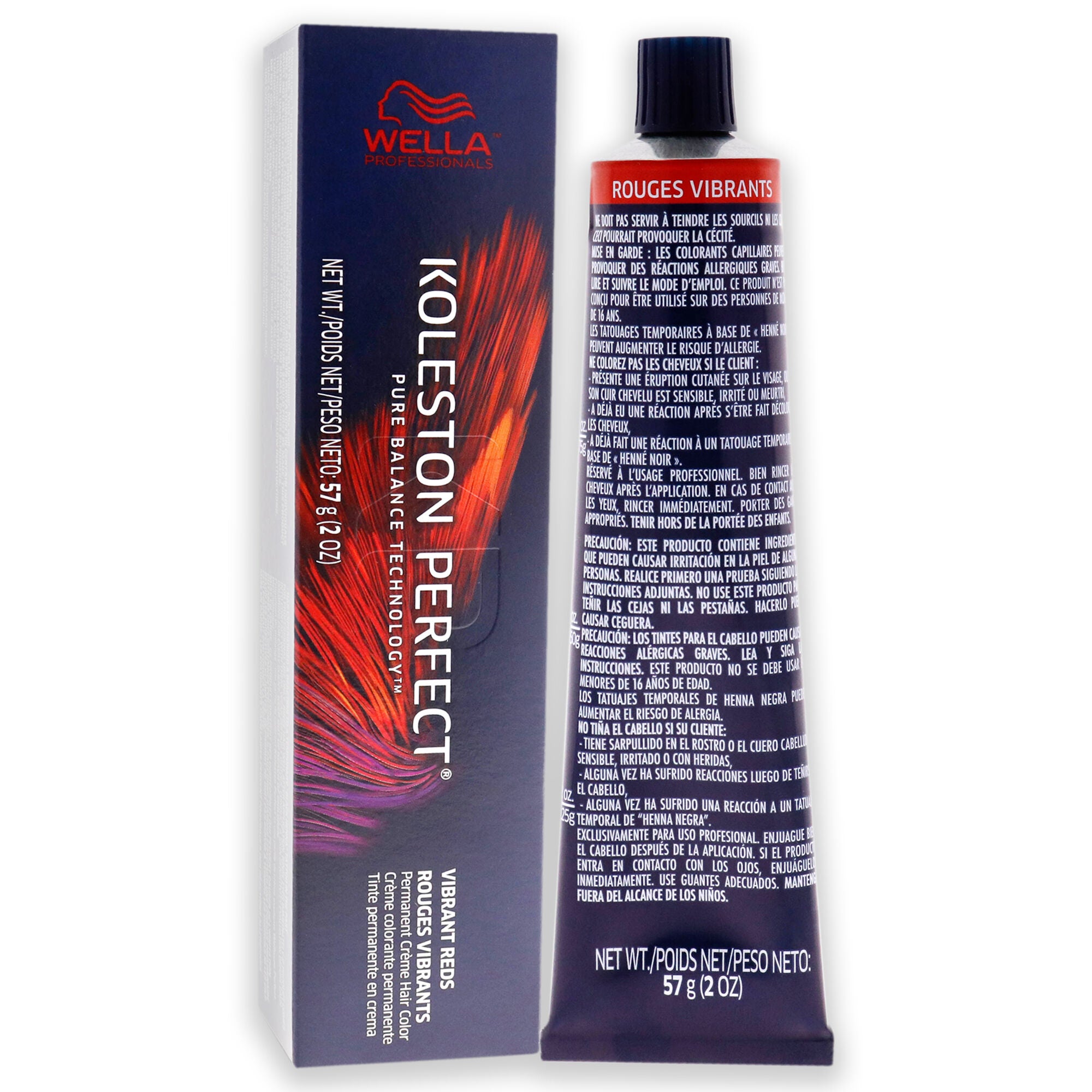 Koleston Perfect Permanent Creme Hair Color - 77 44 Intense Medium Blonde-Red Red by Wella for Unisex - 2 oz Hair Color, See Description, alternate image number 2