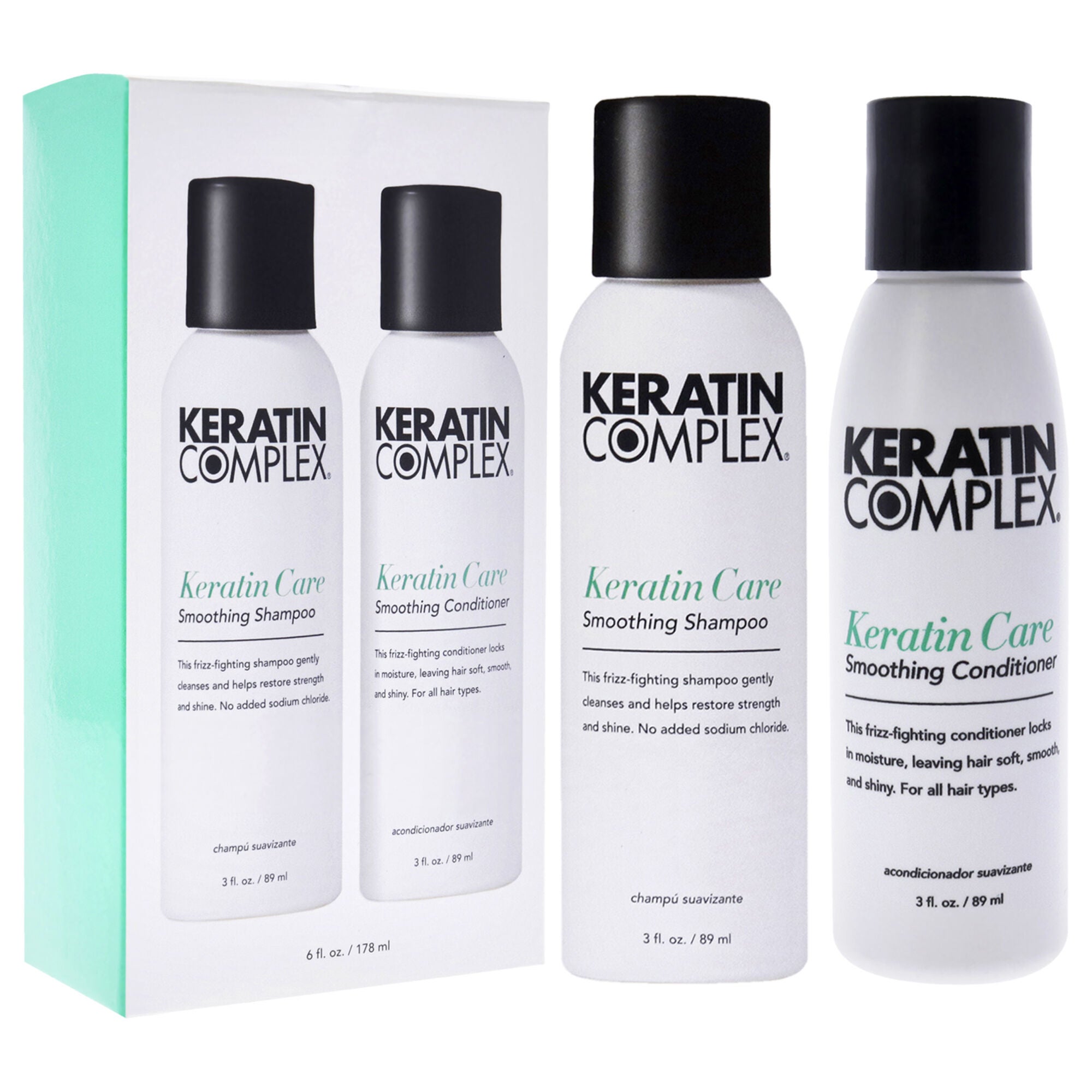 Keratin Complex Keratin Care Smoothing Kit by Keratin Complex for Unisex - 2 x 3 oz Shampoo, Conditioner, See Description, alternate image number 2