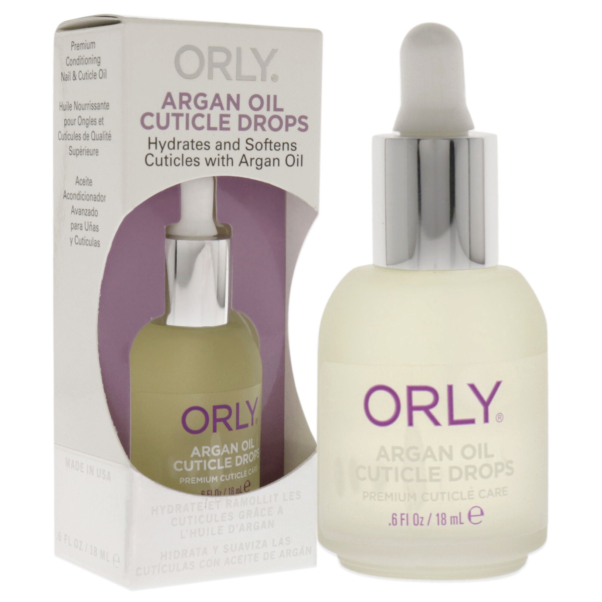 Argan Oil Cuticle Drops by Orly for Women - 0.6 oz Oil, See Description, alternate image number 2