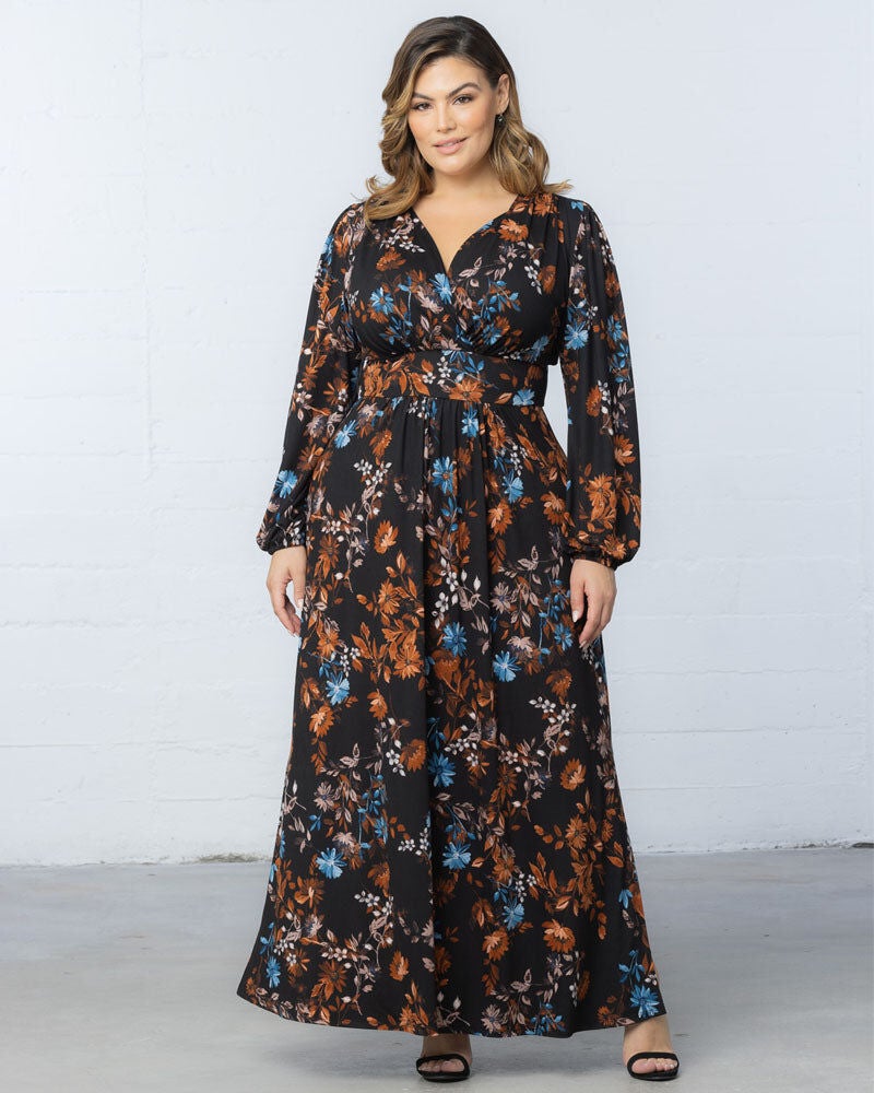 Kelsey Long Sleeve Maxi Dress, , alternate image number 4