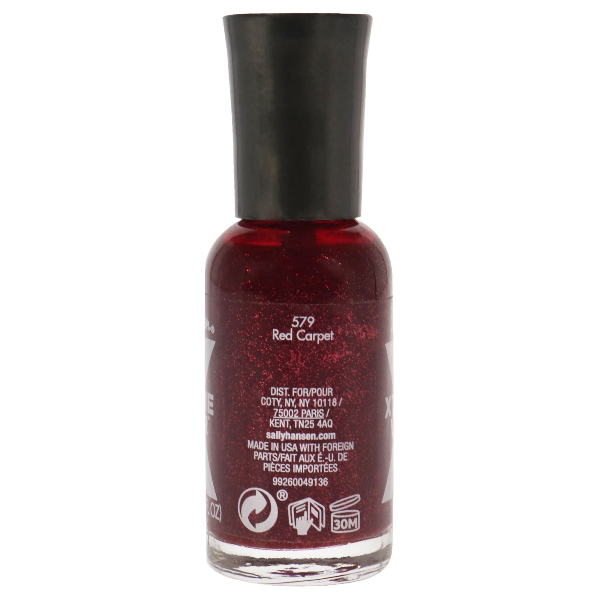 Xtreme Wear Nail Color - 579 Red Carpet by Sally Hansen for Women - 0.4 oz Nail Polish, See Description, alternate image number 1