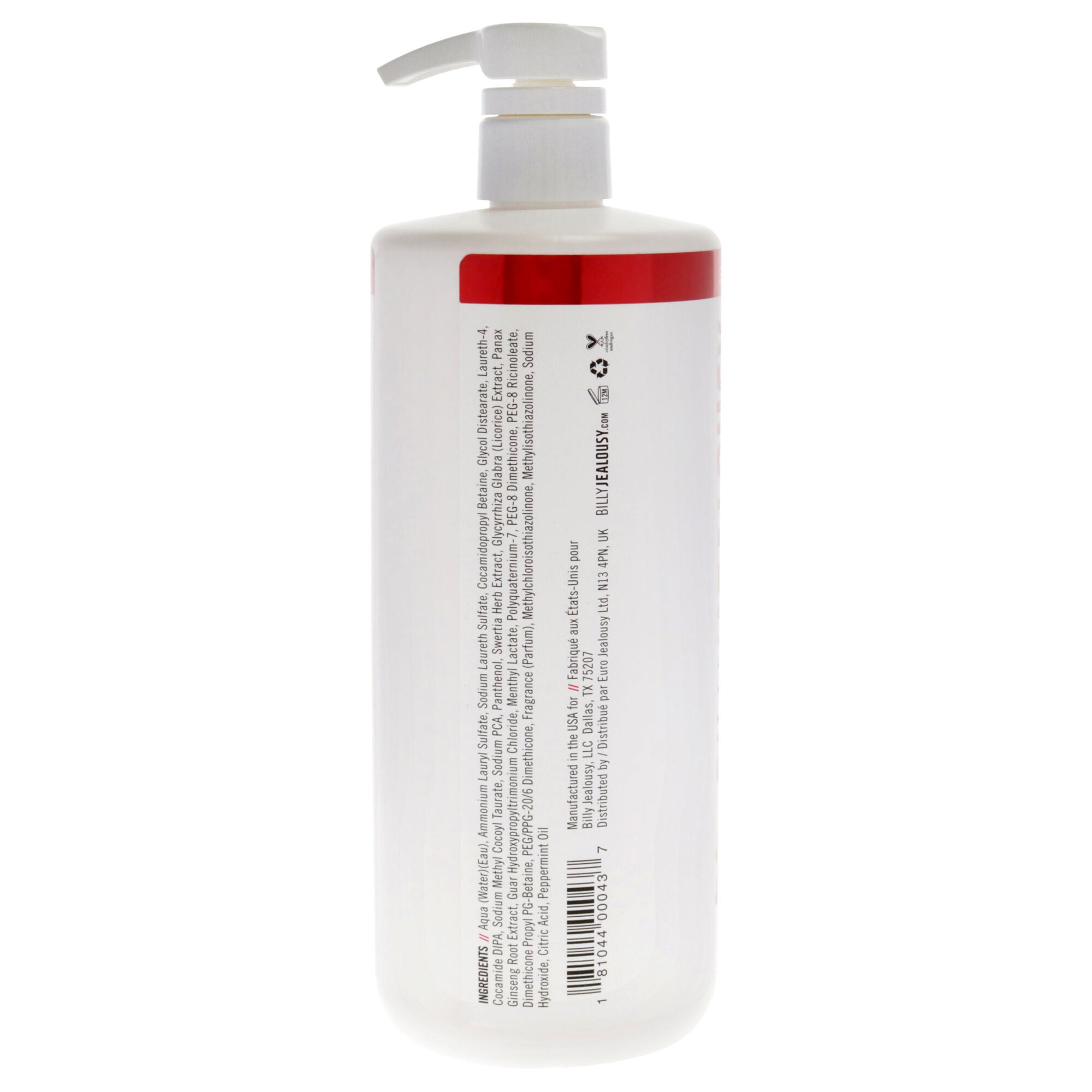 Industrial Size Fuzzy Logic Shampoo by Billy Jealousy for Men - 33.8 oz Shampoo, See Description, alternate image number 1